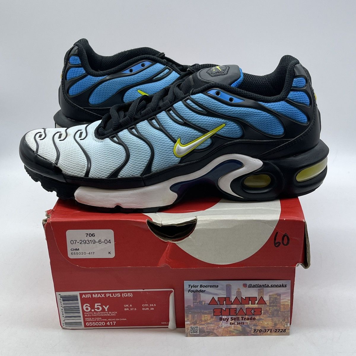 Nike Air max plus photo blue Size US 6.5 / EU 39-40 - 1 Thumbnail