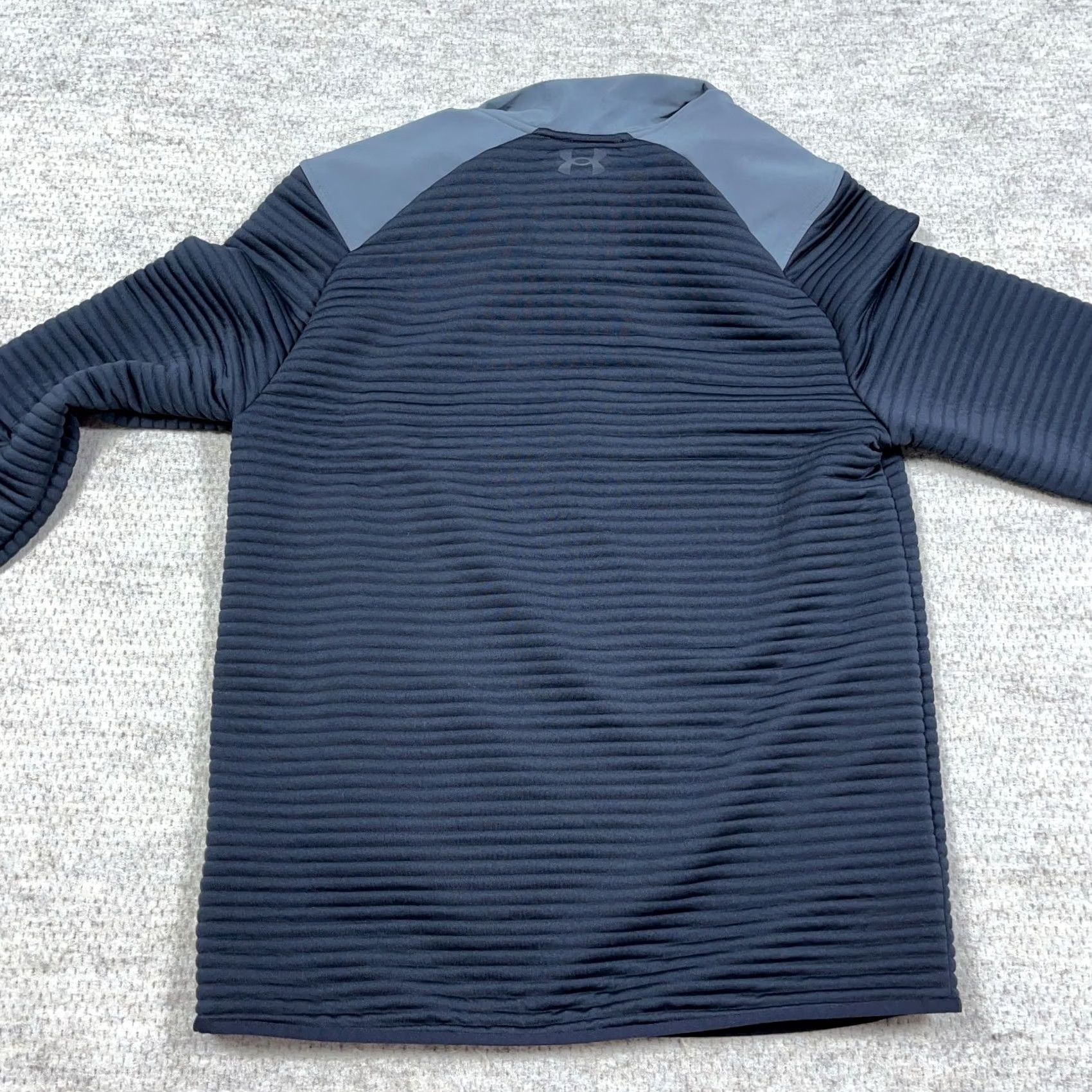 Under Armour Under Armour Sweater Men Medium Black Gray Pullover Ribbed Loose Fit Storm Size US M / EU 48-50 / 2 - 6 Thumbnail