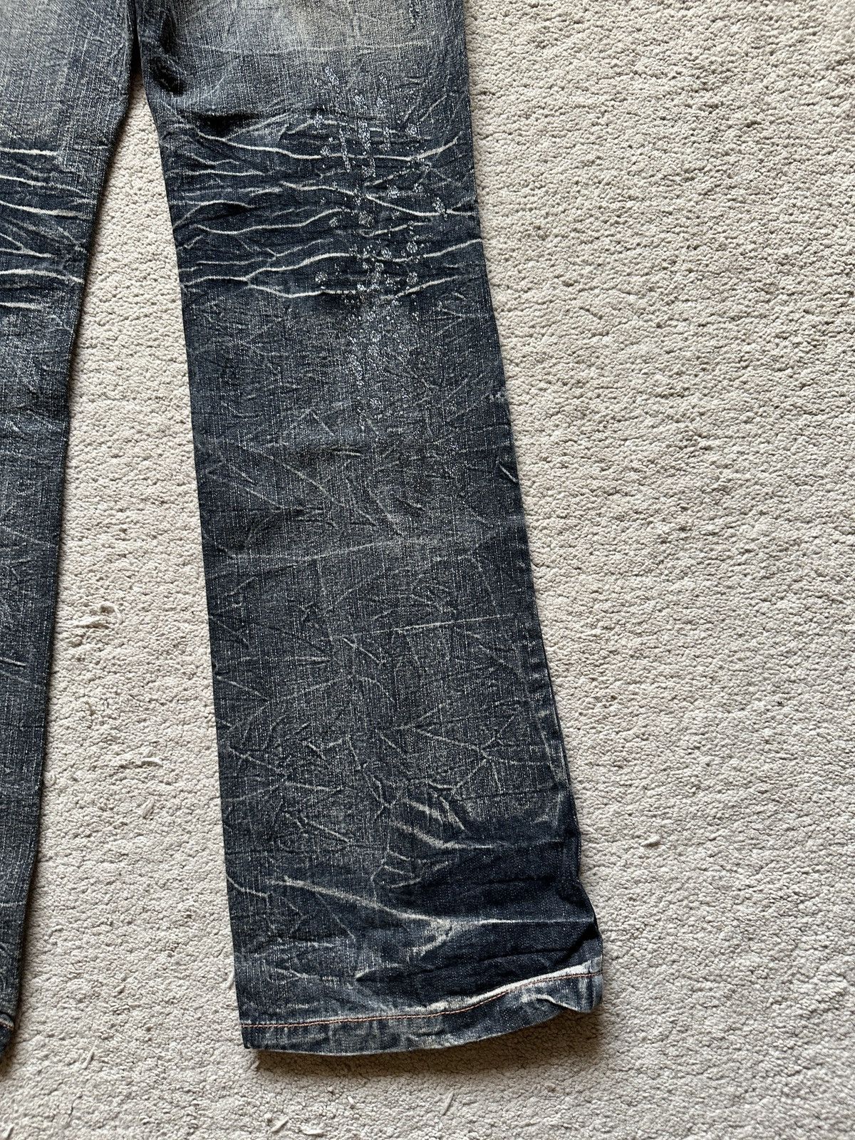 LOWBOX 2000s Lowbox Stonewash Jeans Size US 32 / EU 48 - 14 Thumbnail
