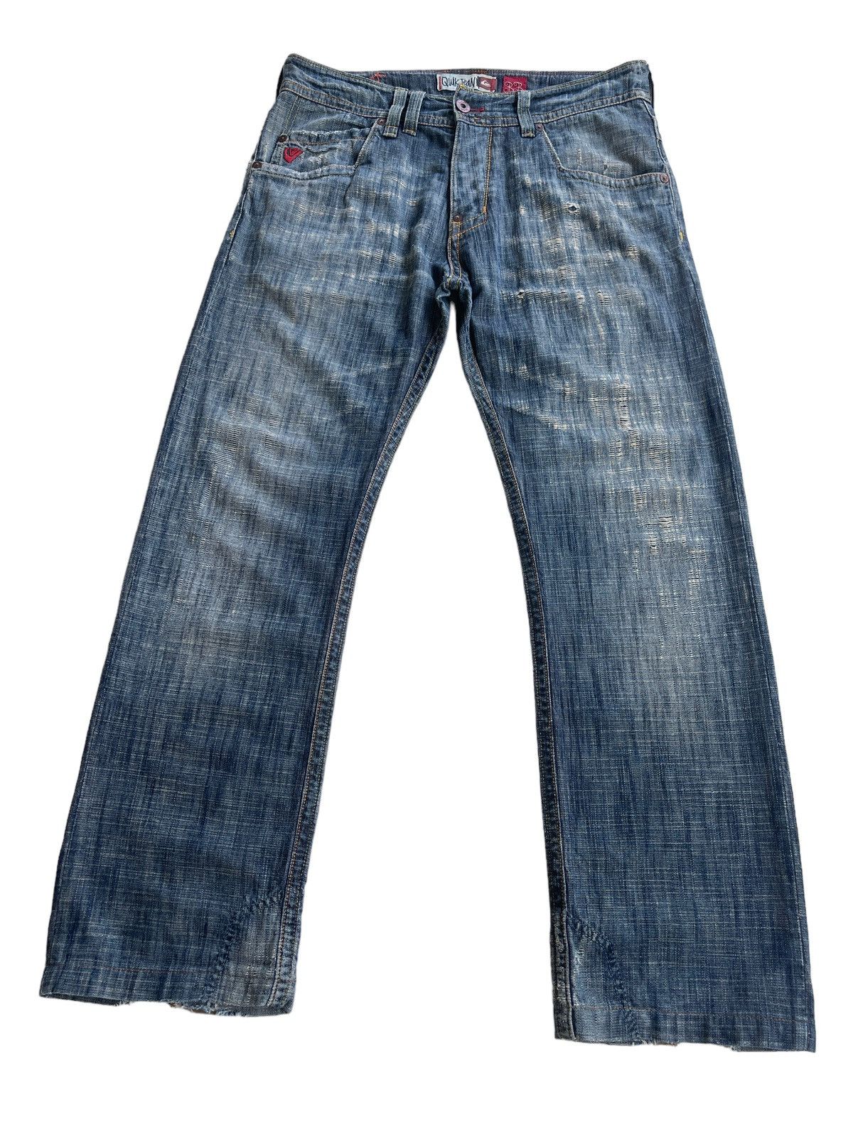 Quiksilver Quiksilver Used Dirty Pattern Denim Size US 35 - 6 Thumbnail