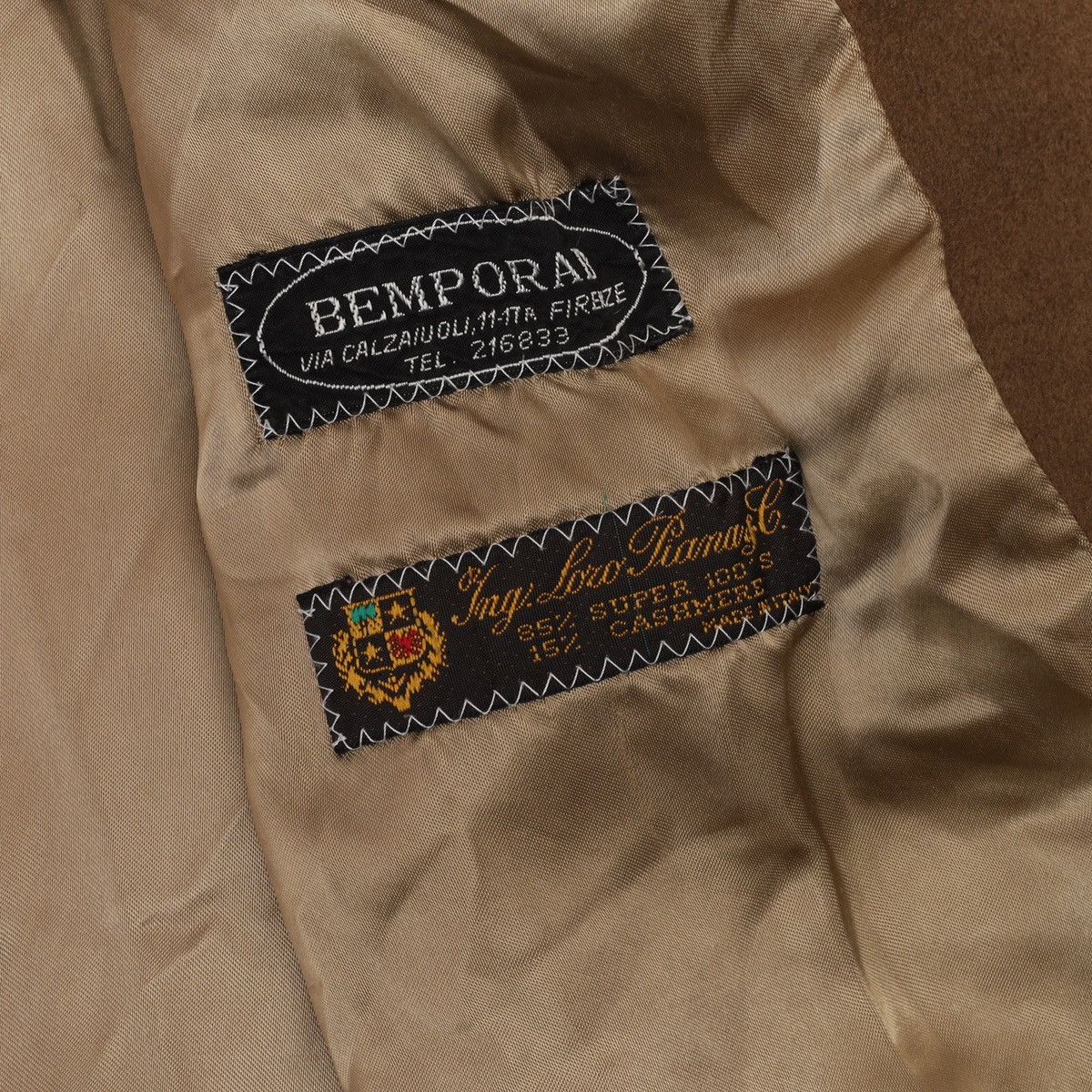 Vintage Ing Loro Piana Vintage Wool Cashmere Beige Coat Size M / US 6-8 / IT 42-44 - 20 Thumbnail