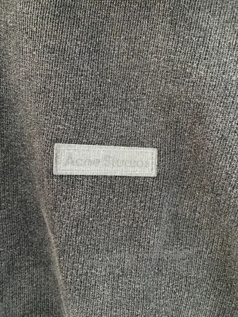 Acne Studios Hooded Washed Gray Sweatshirt