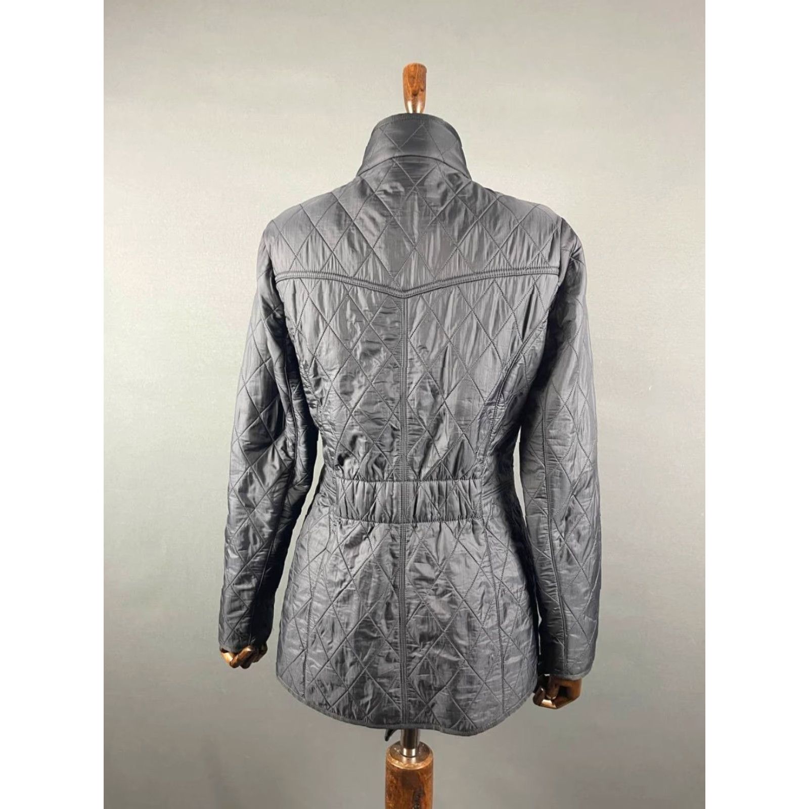 Barbour Barbour Jacket Women 36 Polarquilt Navy Long Sleeve Button Windbreaker Shirt? Size XS / US 0-2 / IT 36-38 - 2 Thumbnail
