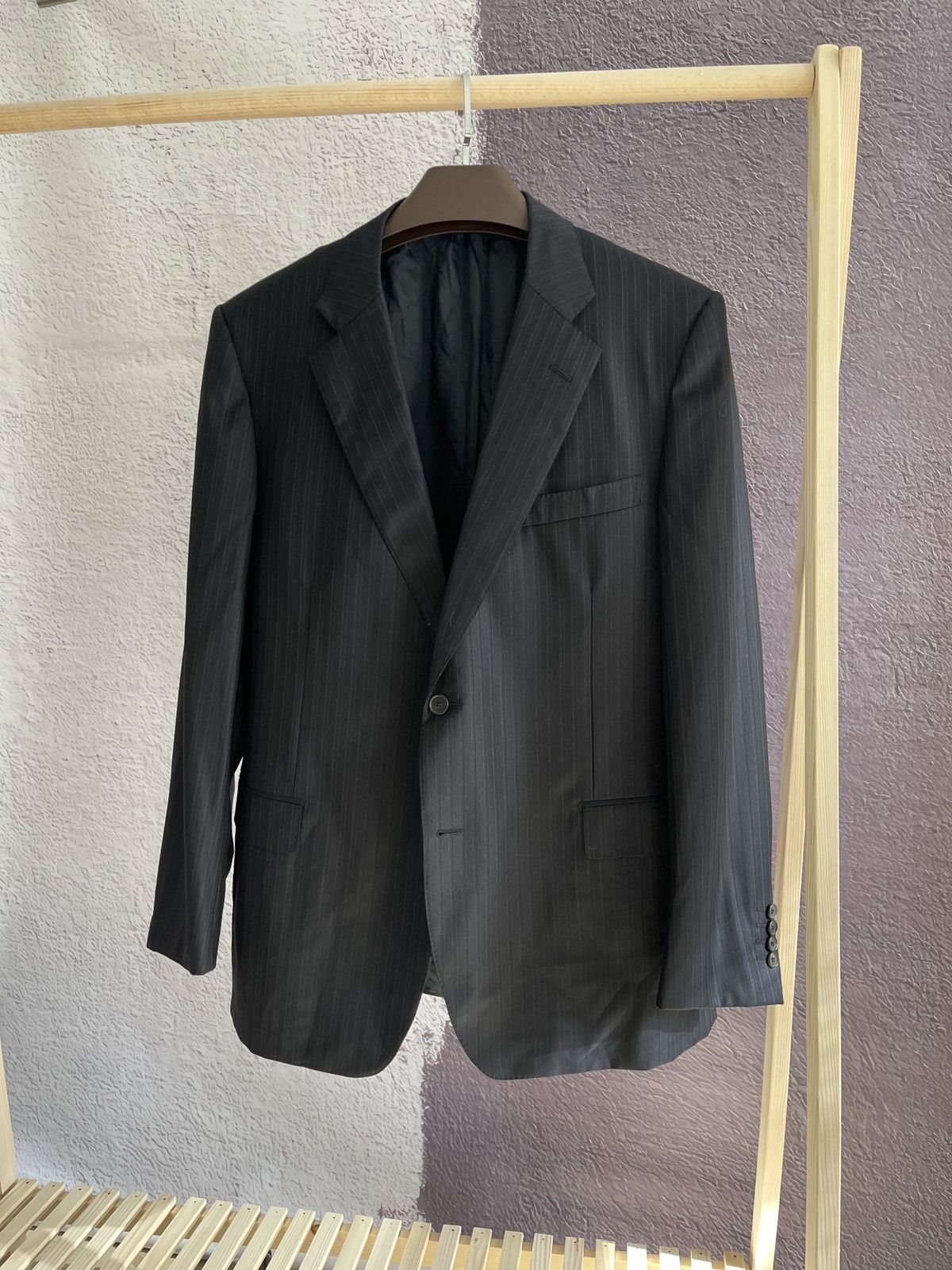 Lanvin Lanvin 15 Faubourg striped blazer 2 button sport coat Size 48R - 1 Thumbnail
