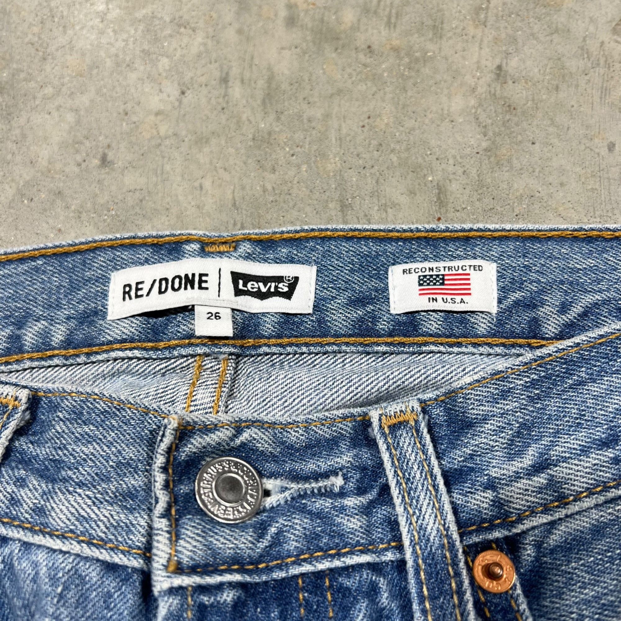 Levi's × RE/DONE NWT RE/DONE x LEVI'S WORKWEAR INDIGO JEANS SZ 26 Size 26" / US 2 / IT 38 - 5 Thumbnail