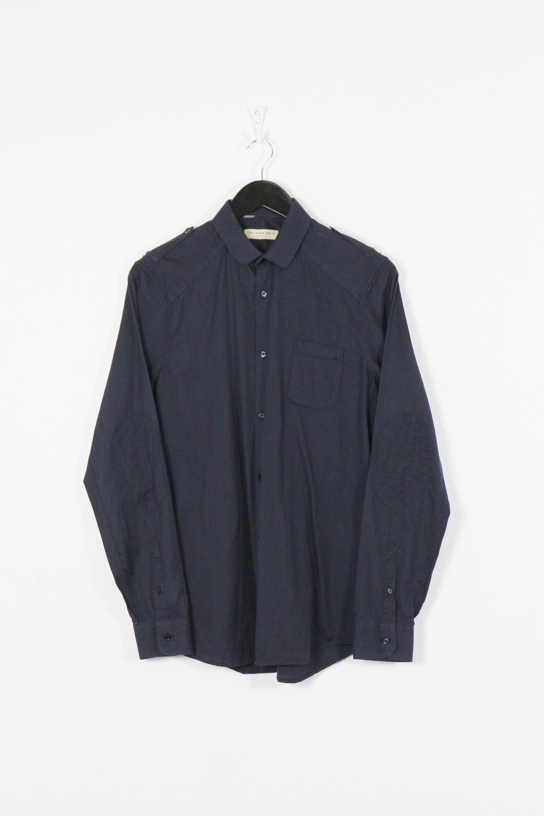 Burberry Burberry Officer Elbow Patches Shirt S Tailored Size US S / EU 44-46 / 1 - 1 Thumbnail