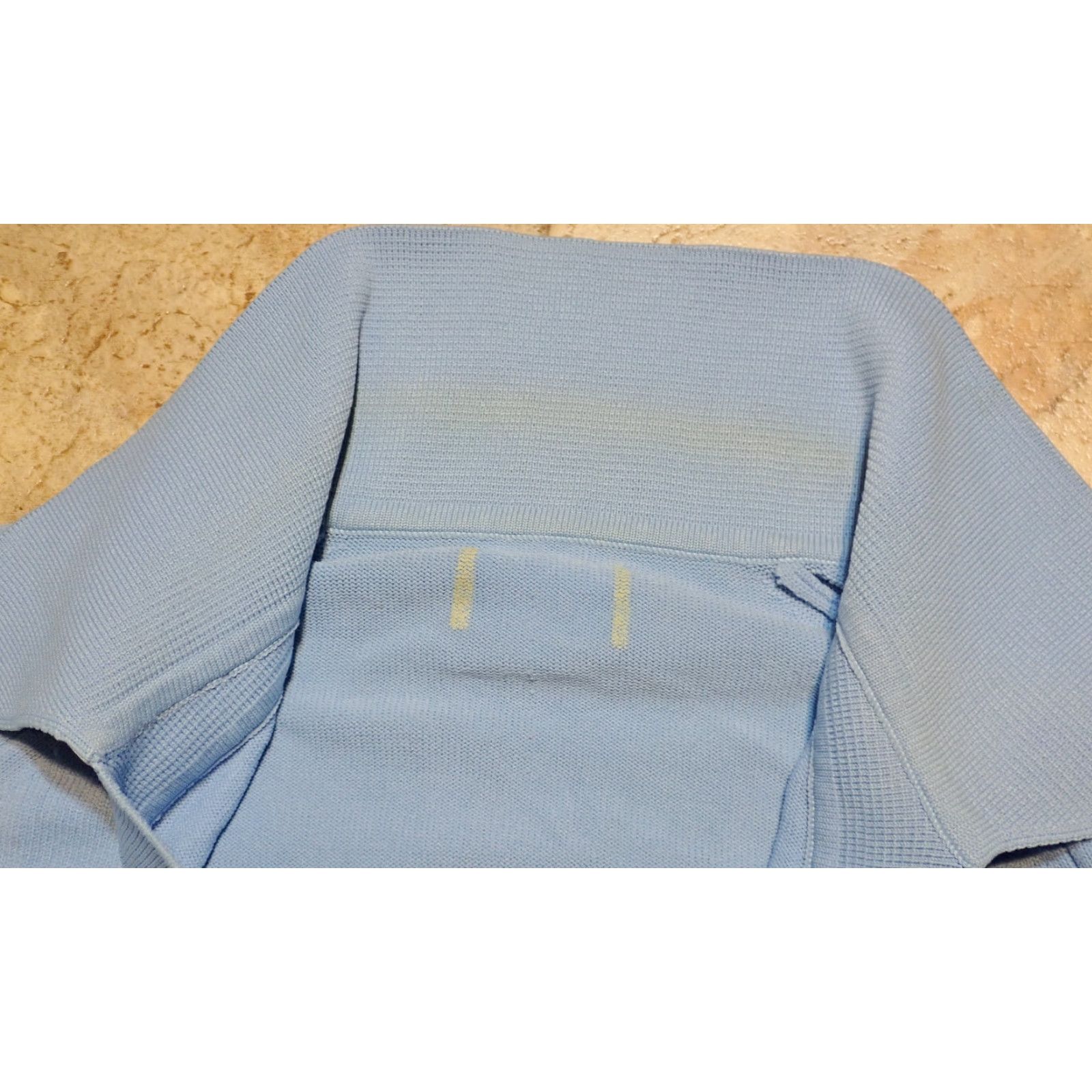 Vintage Vintage 50s 60s Men's Polo Shirt Adult Medium Blue & White Striped 60s 70s Nautical Beach California Retro Size US M / EU 48-50 / 2 - 4 Thumbnail