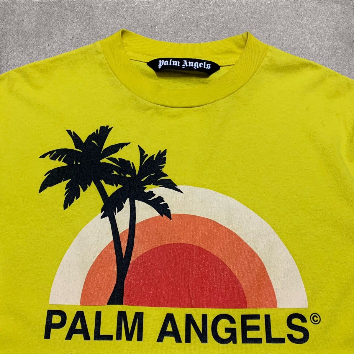Palm Angels Palm Angels Small Sunset Yellow Tee Size US S / EU 44-46 / 1 - 3 Thumbnail