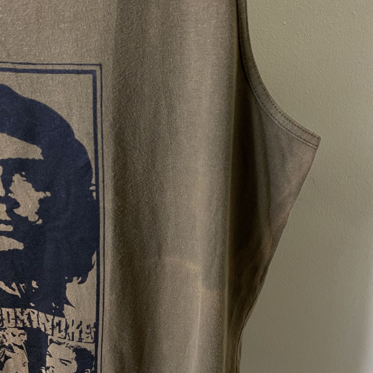 Rage Against The Machine 2000s RATM Che Guevara Olive Green Tank Top Size US L / EU 52-54 / 3 - 3 Thumbnail