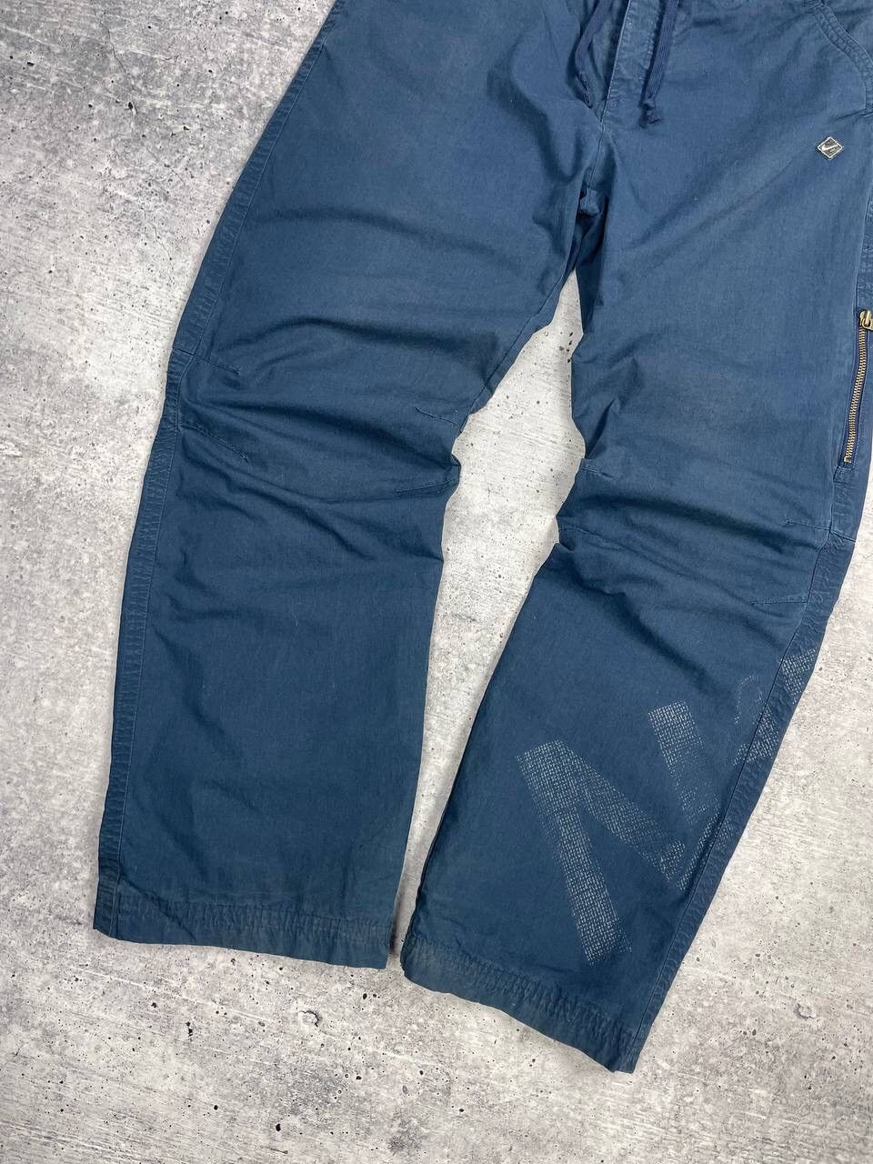 Nike × Vintage Vintage Nike Y2K Style Big Logo Swoosh Drill Nylon Pants Size US 32 / EU 48 - 5 Thumbnail