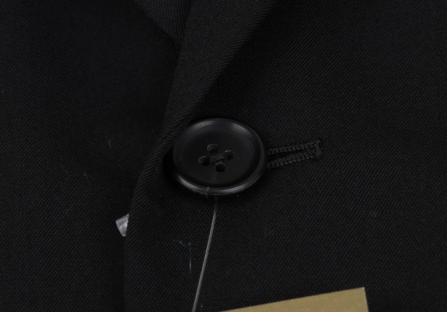 Yohji Yamamoto Yohji Yamamoto Wool Gabardine Jacket Black 3 Size US L / EU 52-54 / 3 - 7 Thumbnail