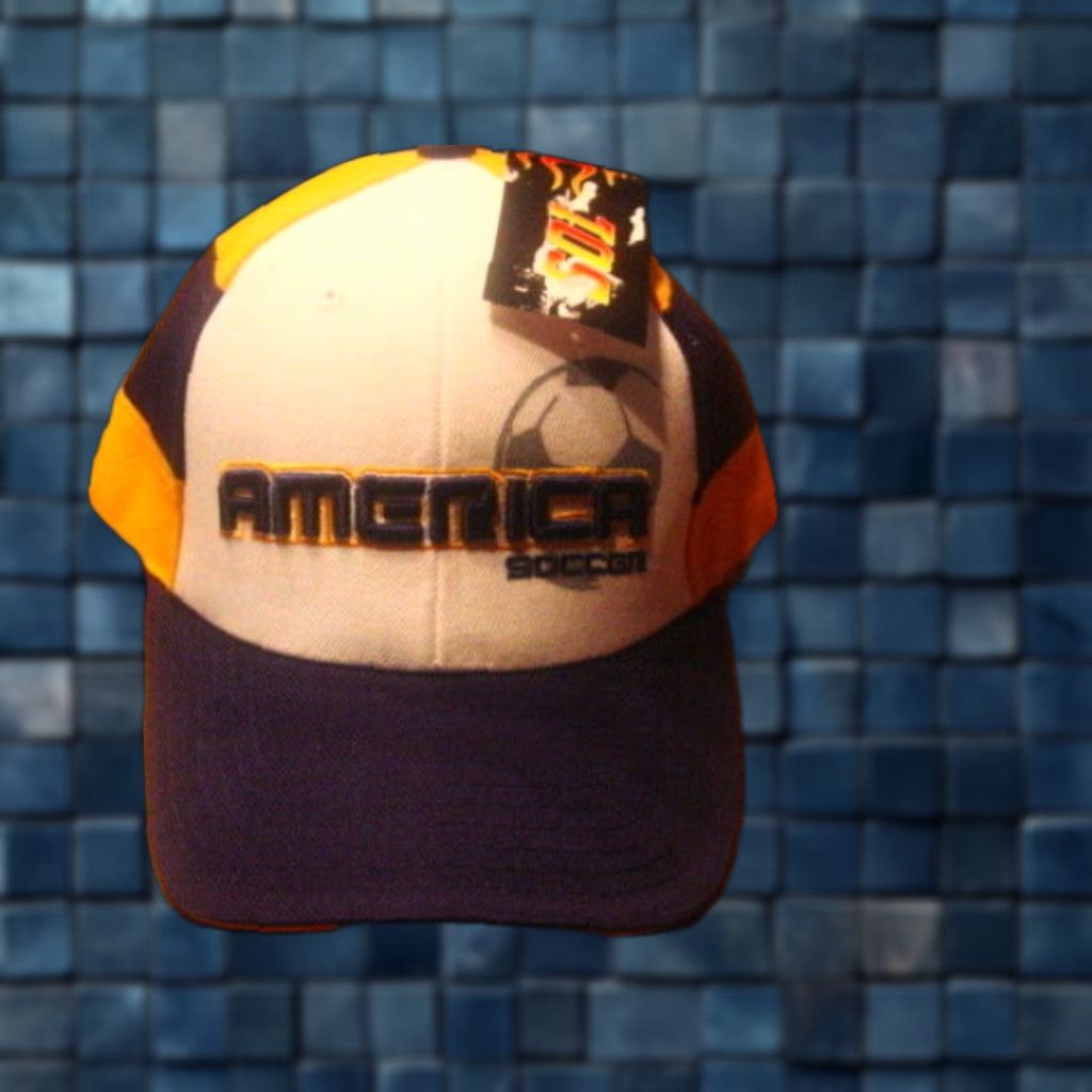 Vintage America Soccer Mens Baseball Cap Velcro Adjustable Size ONE SIZE - 1 Preview