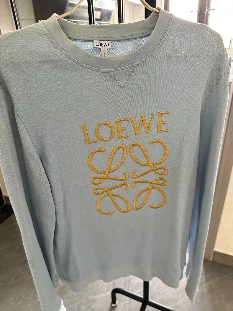 Loewe LOEWE Blue hoodie Size L / US 10 / IT 46 - 1 Thumbnail