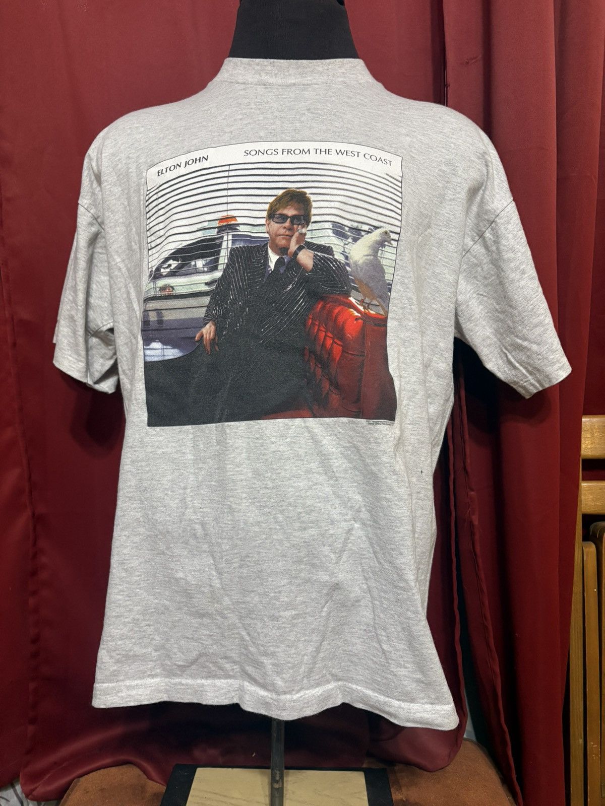 Vintage Elton John Tshirt Y2k Concert Band Tee