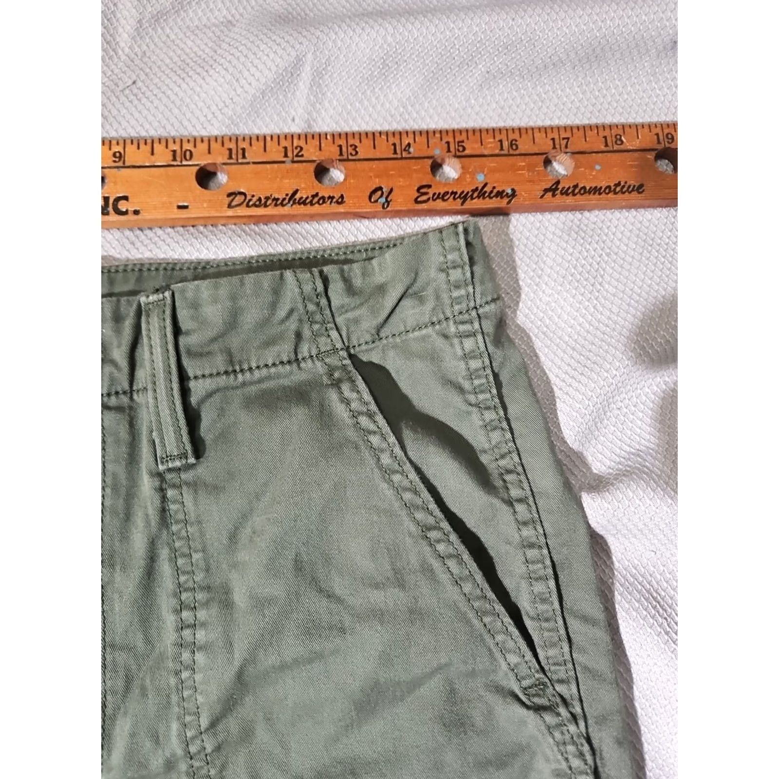 Levi's VINTAGE Levi's Pants Womens 30x27 Green Olive Utility Cargo Surplus Straight Stretch Shirt? Size 30" / US 8 / IT 44 - 6 Thumbnail