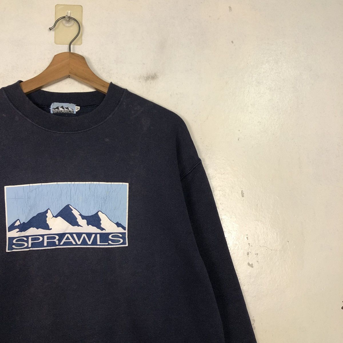 Vintage 📌Vintage Sweatshirt Crewneck Sprawls Big Logo Design Size US M / EU 48-50 / 2 - 8 Thumbnail