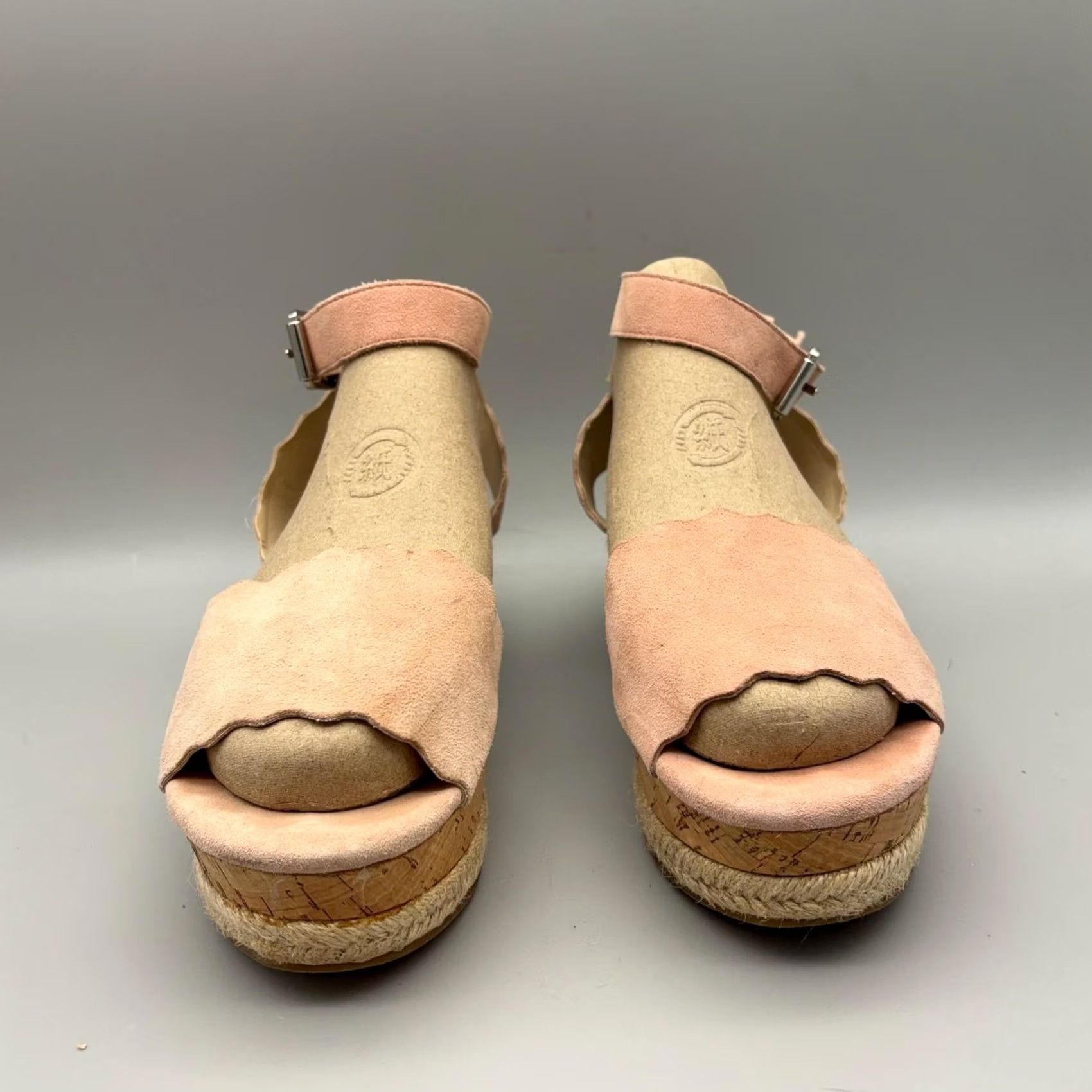 Marc Fisher Marc Fisher Womens Sandals Size 6.5 Pink Espadrille Wedge Slingback Summer Adjustable Buckle Casual Shoes Slingback Wedge Espadrille Size US 4 / IT 34 - 2 Thumbnail