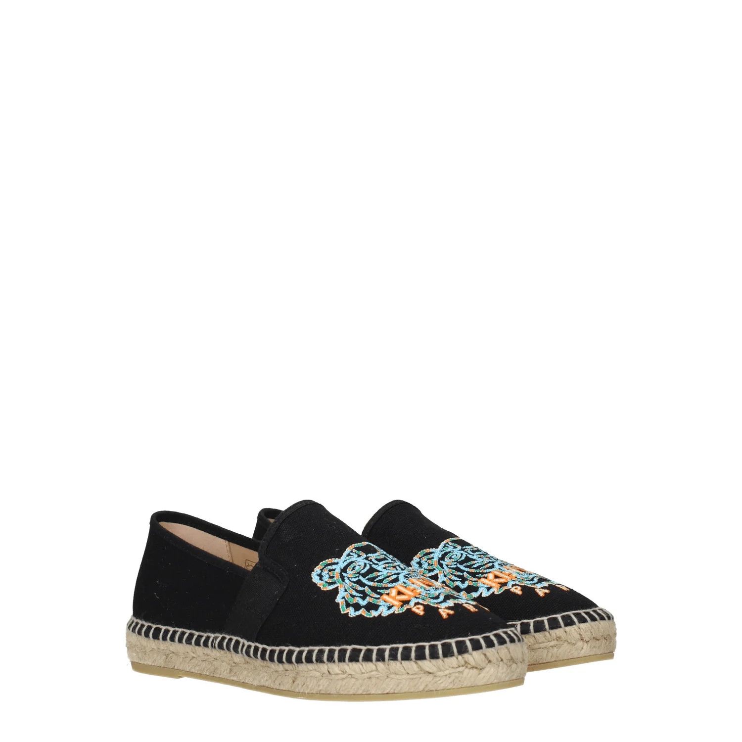 Kenzo ob1o1e1124 Fabric Espadrilles in Black Size US 4 / IT 34 - 2 Thumbnail