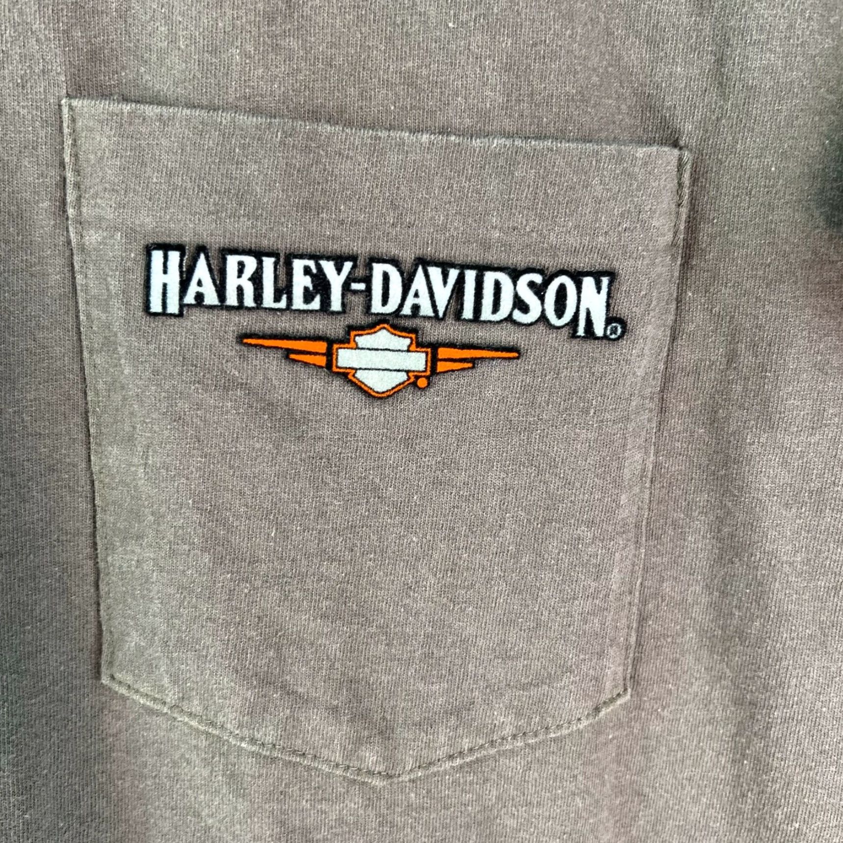 Harley Davidson VINTAGE Harley-Davidson T-Shirt Gray Mens XL Graphic 1990s R.K. Stratman Motorcycle US Size US XL / EU 56 / 4 - 4 Thumbnail