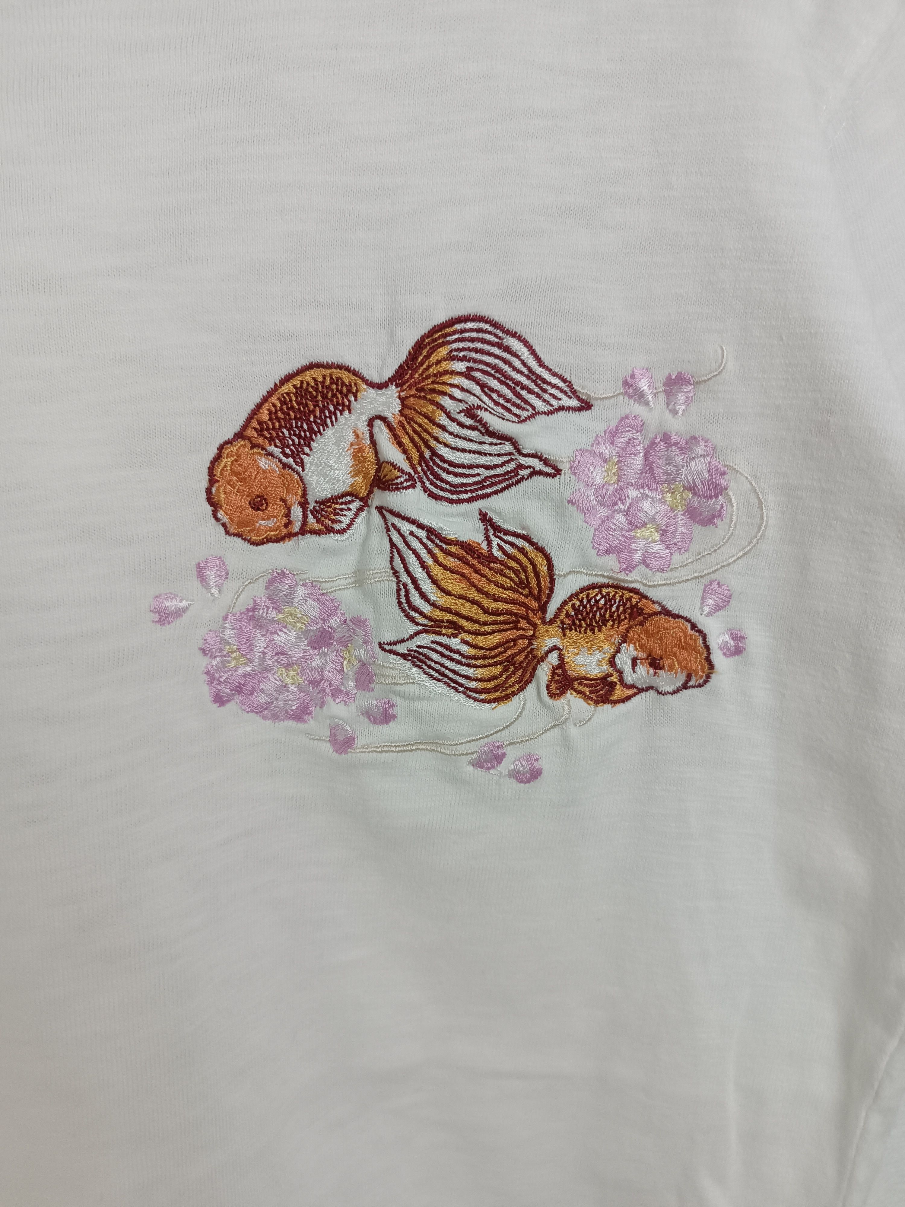 Japanese Brand VINTAGE SUKAJAN STYLE JAPANESE KOI FULL EMBROIDERY VERY RARE Size US M / EU 48-50 / 2 - 11 Thumbnail