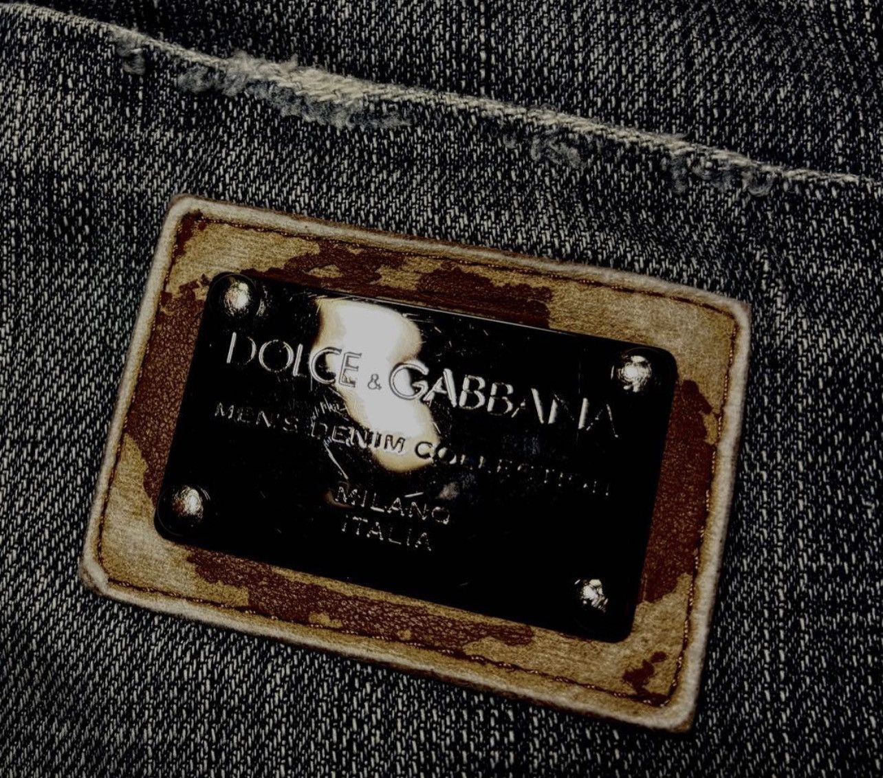 Dolce & Gabbana Dolce & Gabbana "14 Classic" Distressed Metal Logo Denim Size US 32 / EU 48 - 3 Thumbnail