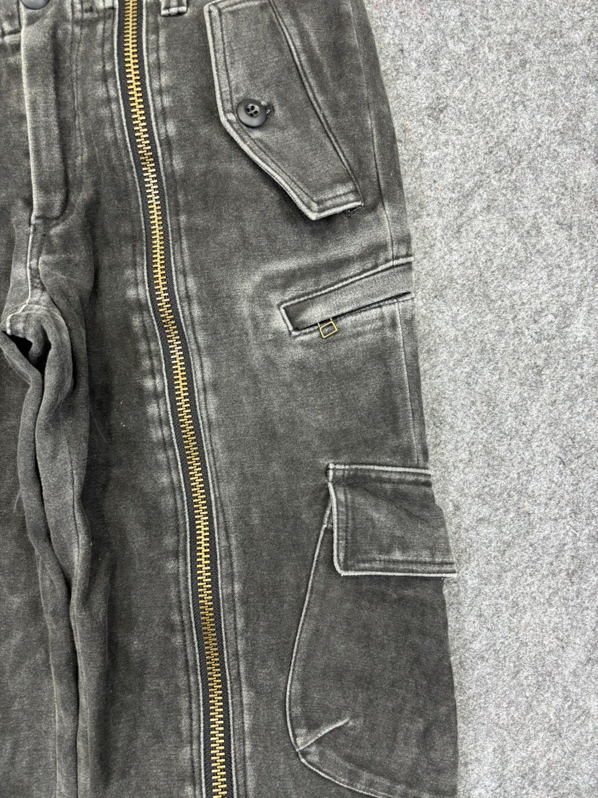 Japanese Brand Mala Vita Full Zipper Up Black Wash Multipockets Pant F825 Size US 32 / EU 48 - 6 Thumbnail