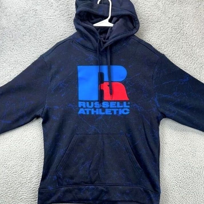 Russell Athletic VINTAGE? No — Russell Athletic Hoodie Mens Medium Blue Graphic Print Sweatshirt NEW Size US M / EU 48-50 / 2 - 2 Thumbnail