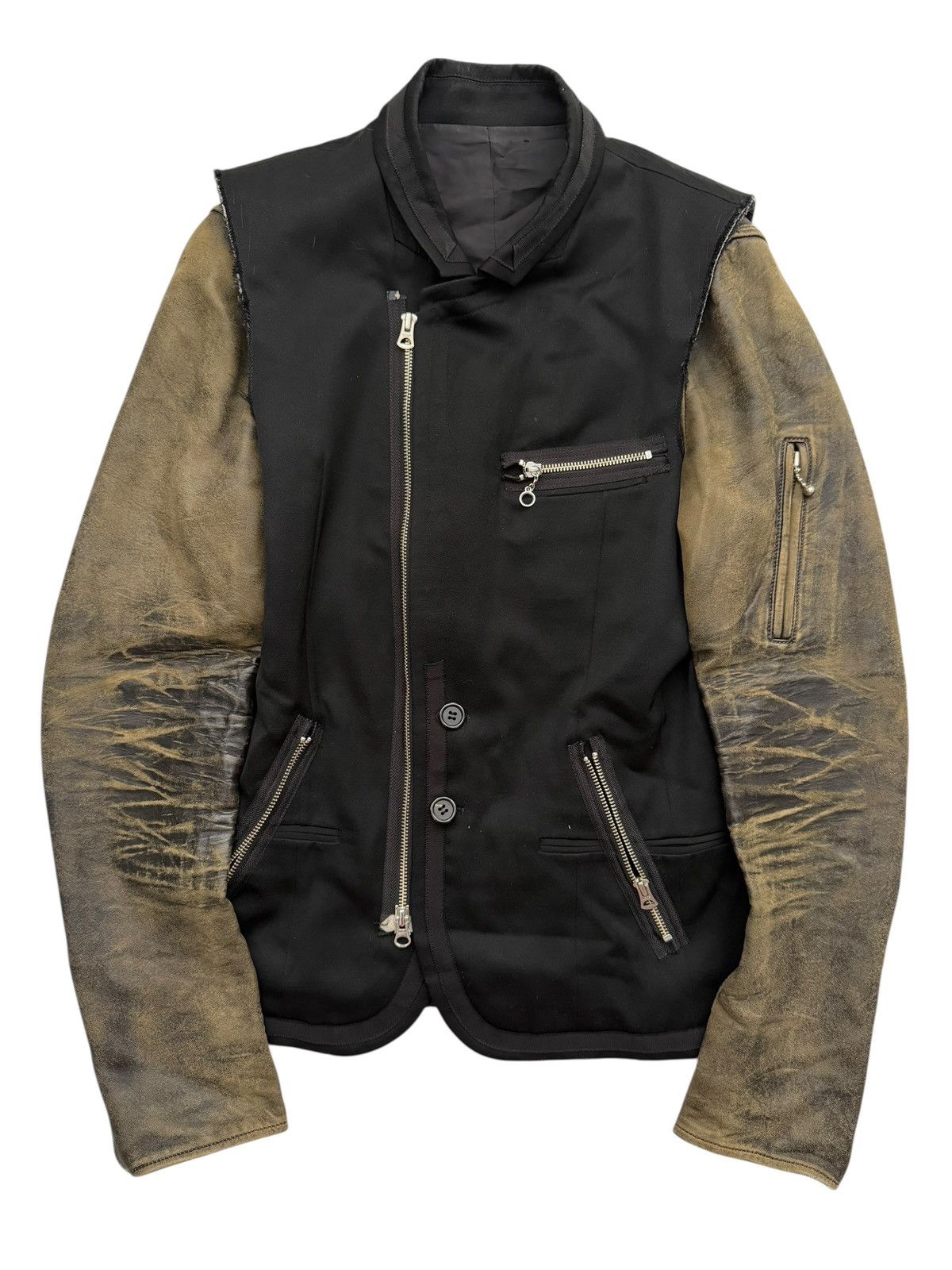 Undercover 2007 “Purple” Rare Hybrid Lamb Leather Jacket Size US L / EU 52-54 / 3 - 2 Thumbnail