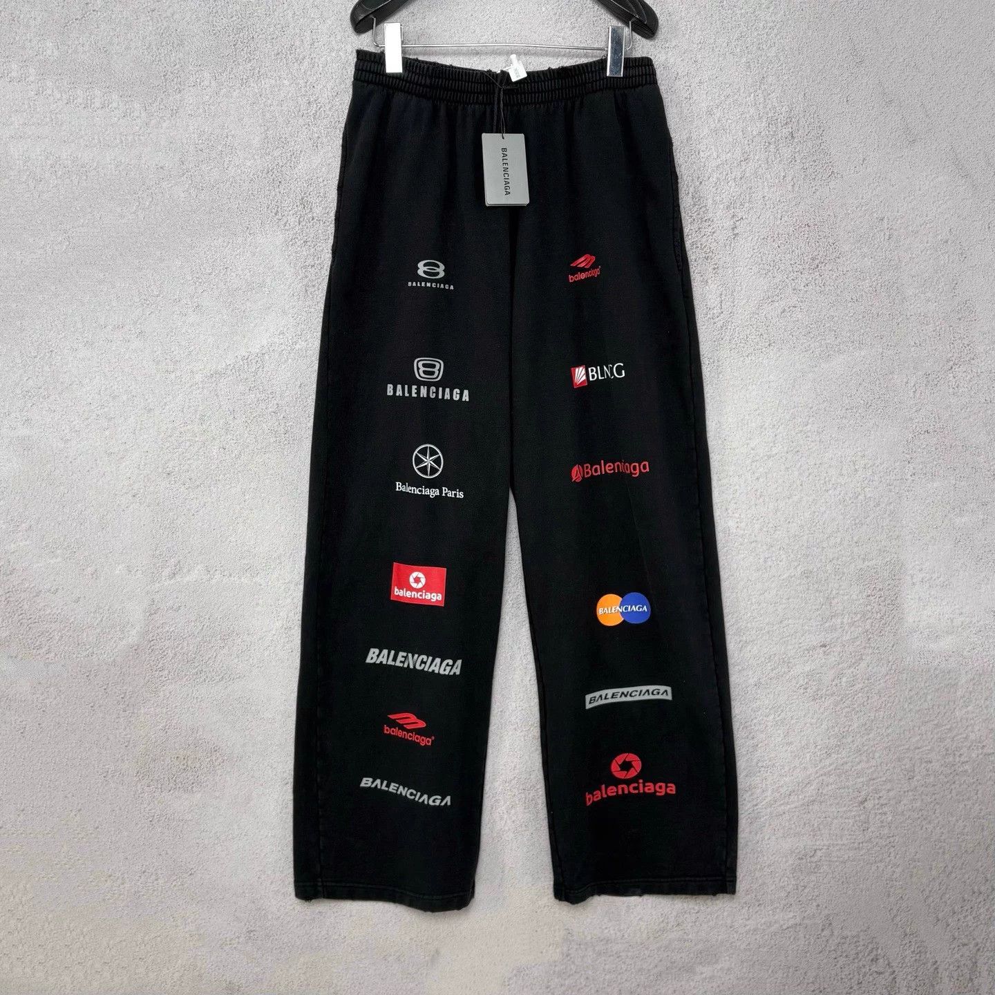 Balenciaga BALENCIAGA Racing All Over Logo Sweatpants S Size US 30 / EU 46 - 1 Thumbnail
