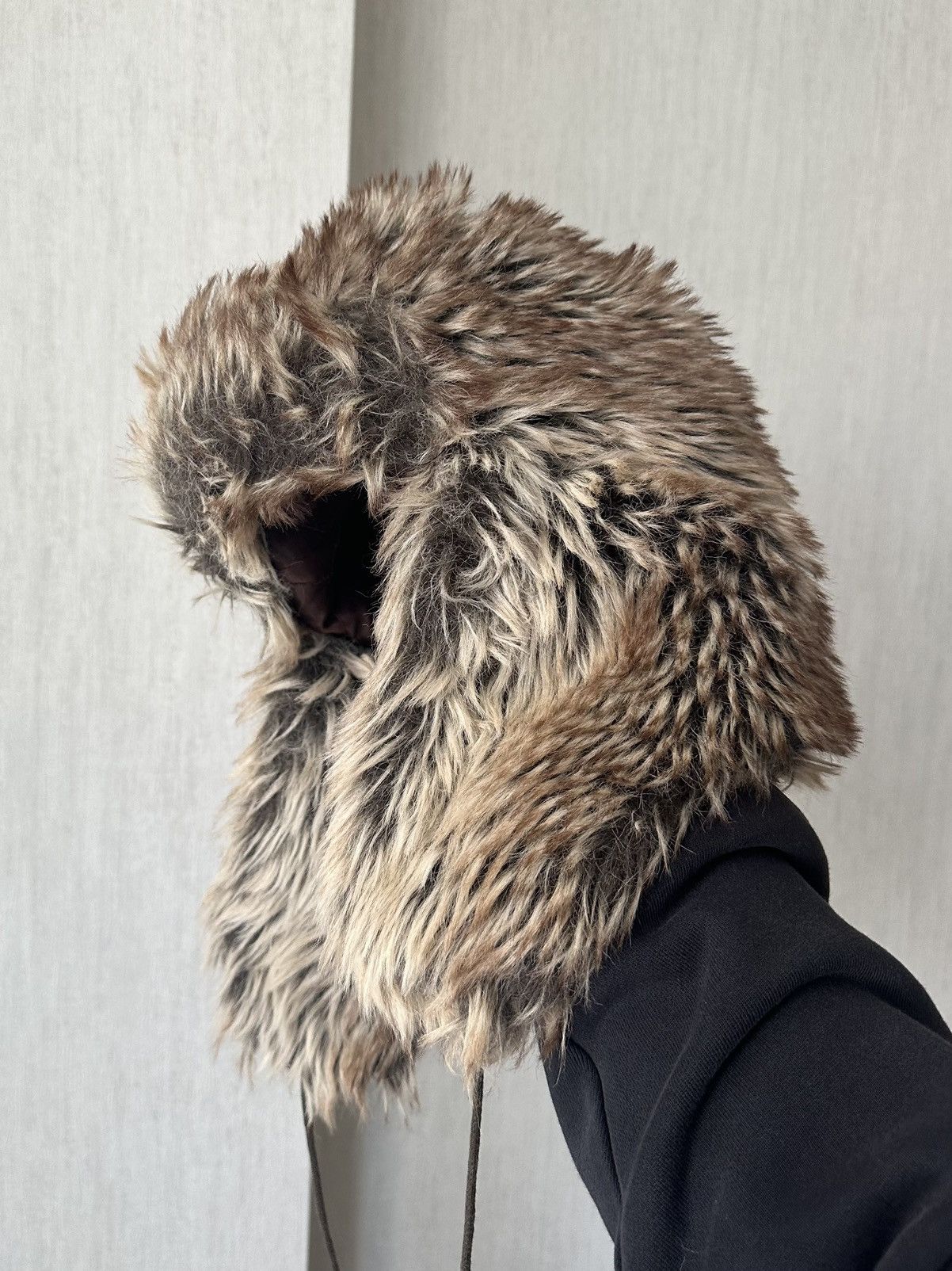 Japanese Brand Vintage Mask Fuzzy Fox Fur Trapper 90s USHANKA Mohair Size ONE SIZE - 1 Thumbnail