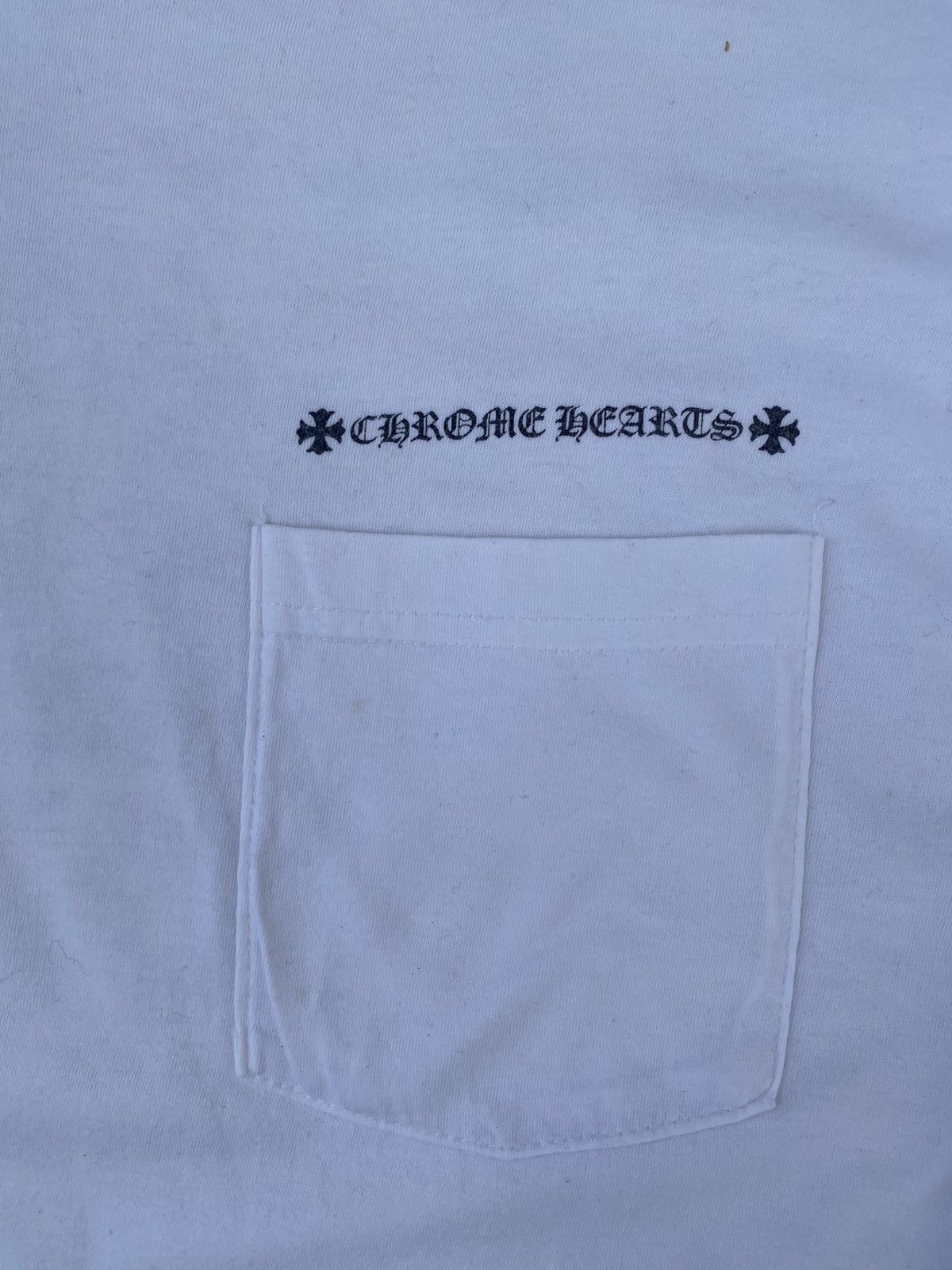 Chrome Hearts Chrome Hearts Script Pocket Backhit Cross Long Sleeve Size US L / EU 52-54 / 3 - 4 Thumbnail