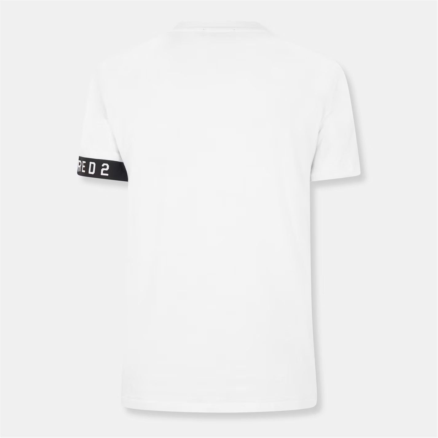 Dsquared2 o1g2r1mq0426 Band Logo Slim Fit T-Shirt in White Size US XL / EU 56 / 4 - 2 Thumbnail