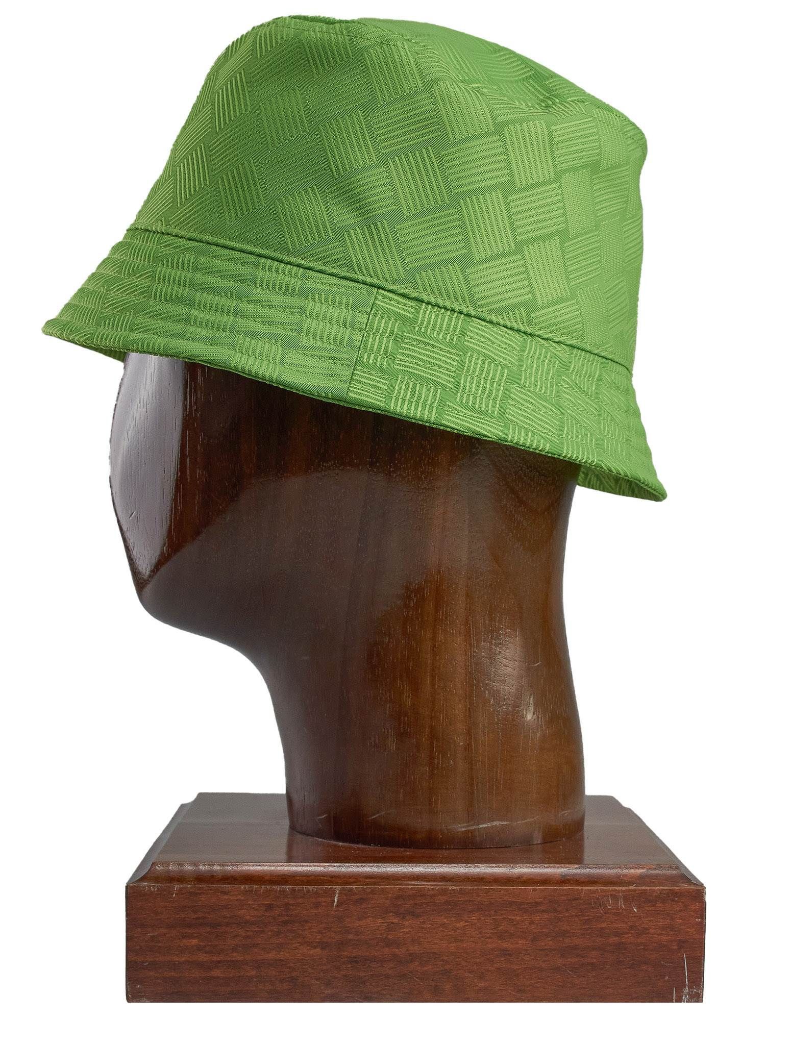 Bottega Veneta BOTTEGA VENETA intrecciato pattern green bucket hat Medium q Size ONE SIZE - 3 Thumbnail