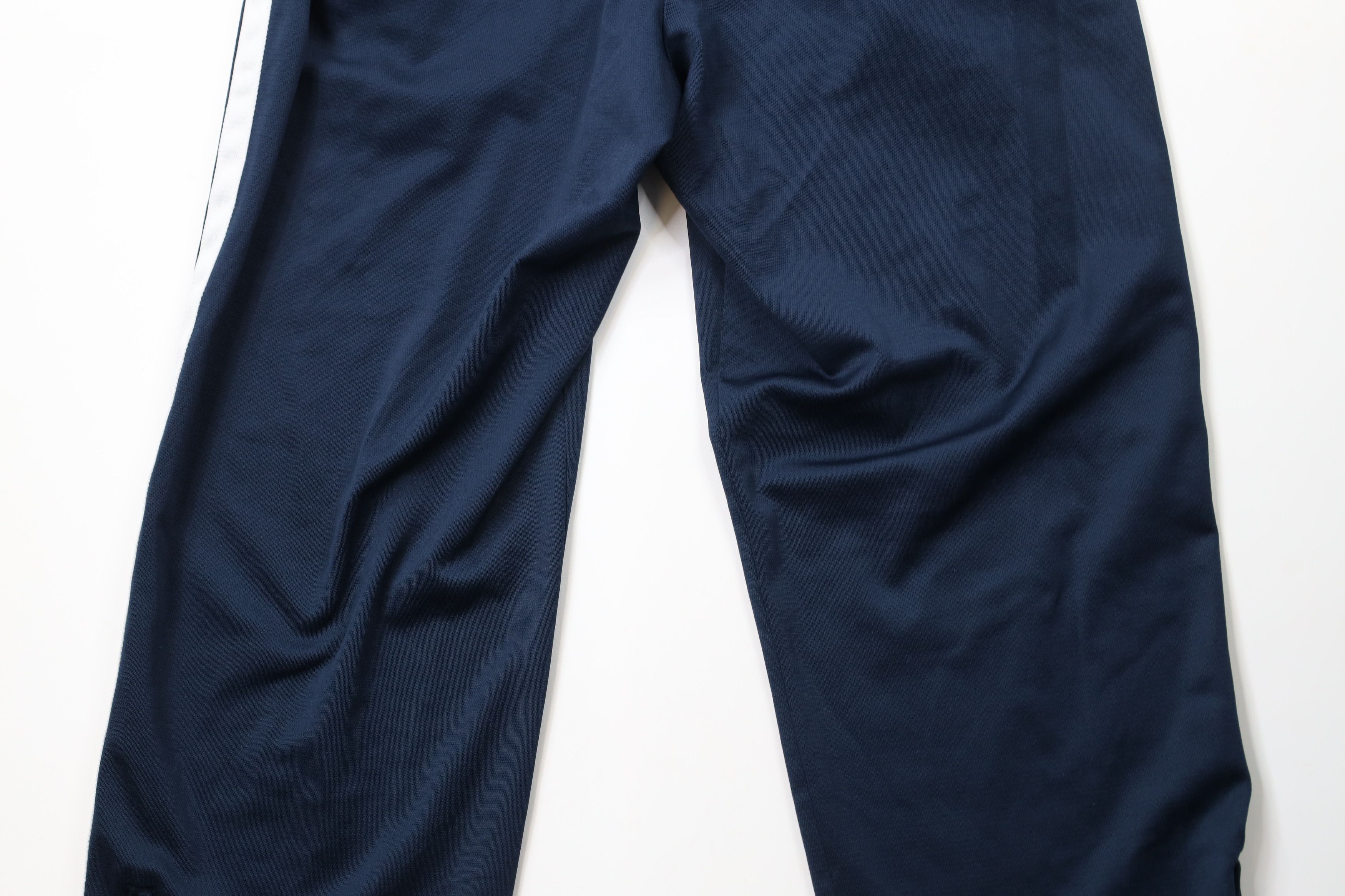 Nike × Vintage Vintage Nike Scott Mini Swoosh Striped Wide Leg Pants Blue Size US 36 / EU 52 - 11 Thumbnail