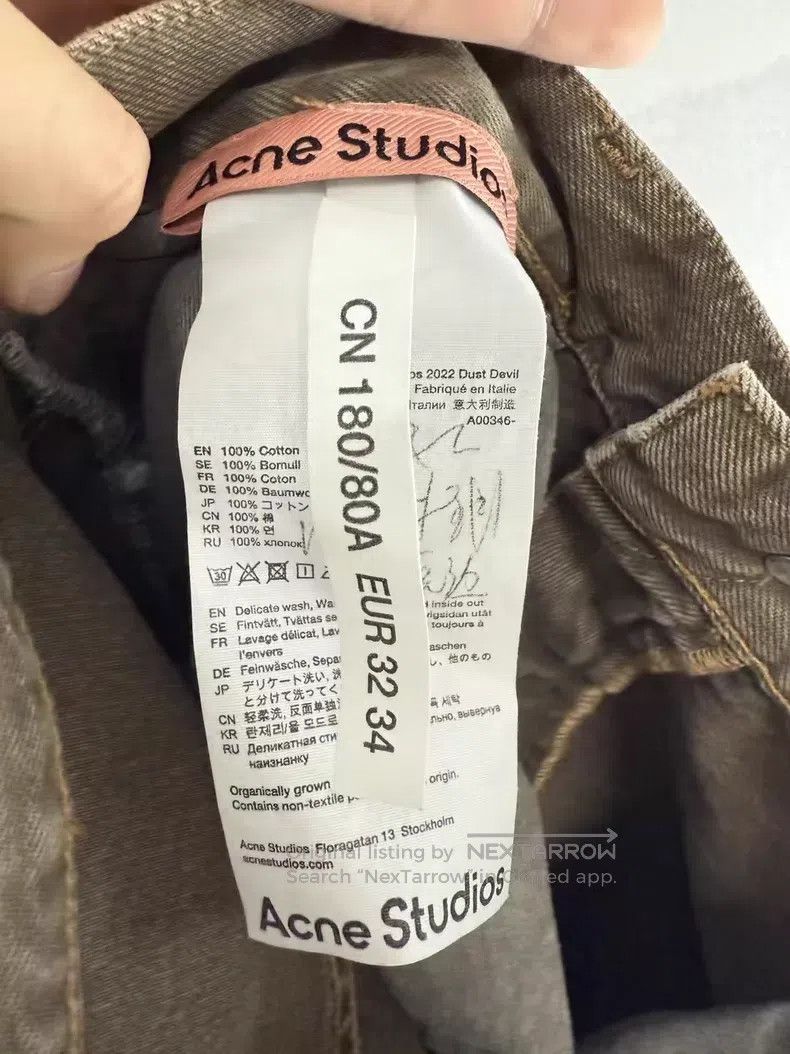 Acne Studios Acne Studios Khaki Color Distressed Flare Denim Pants, Ver Size US 32 / EU 48 - 4 Thumbnail