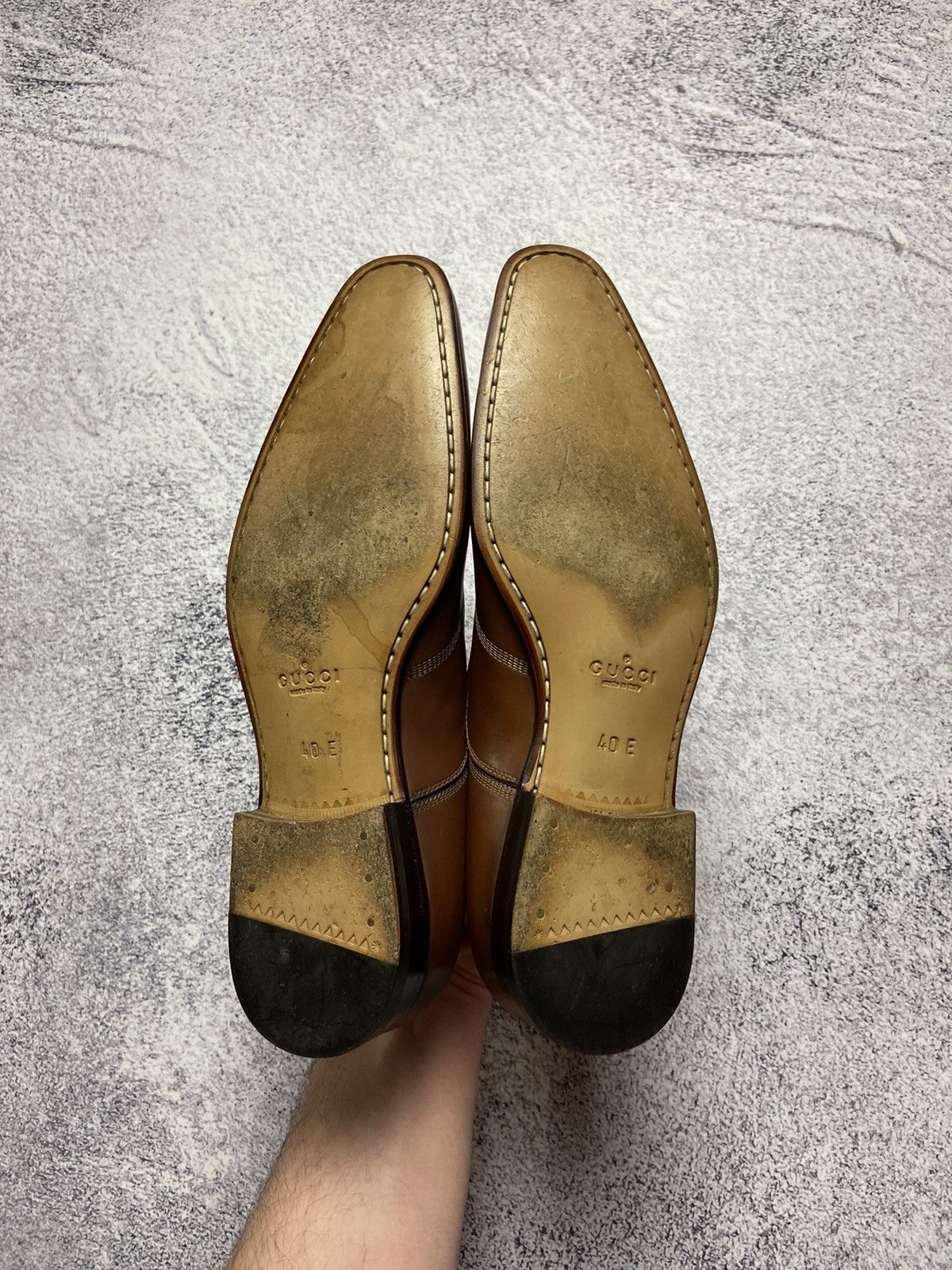 Designer × Gucci Rare Gucci Leather Shoes Italian Formal Sneakers Luxury Size US 7 / EU 40 - 8 Thumbnail