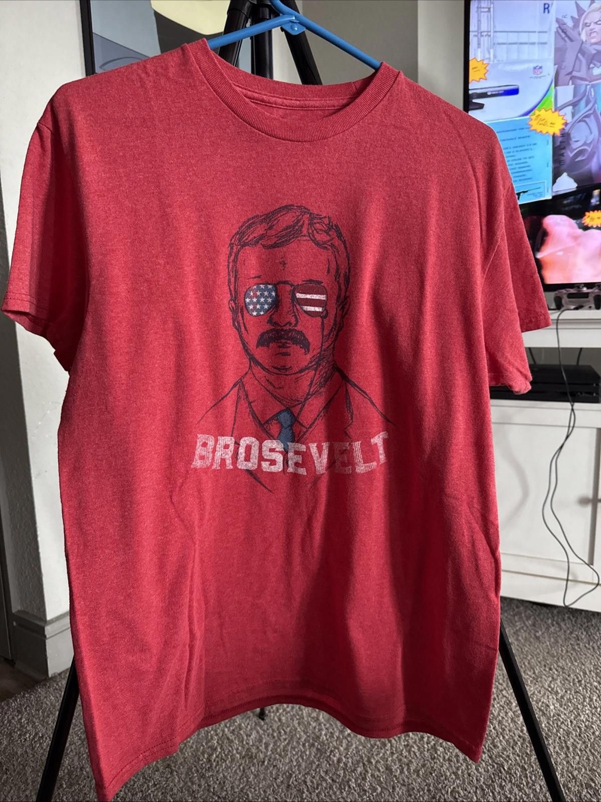 Delta Delta Pro Brosevelt Graphic T-Shirt M Red USA Patriotic Size US M / EU 48-50 / 2 - 1 Thumbnail
