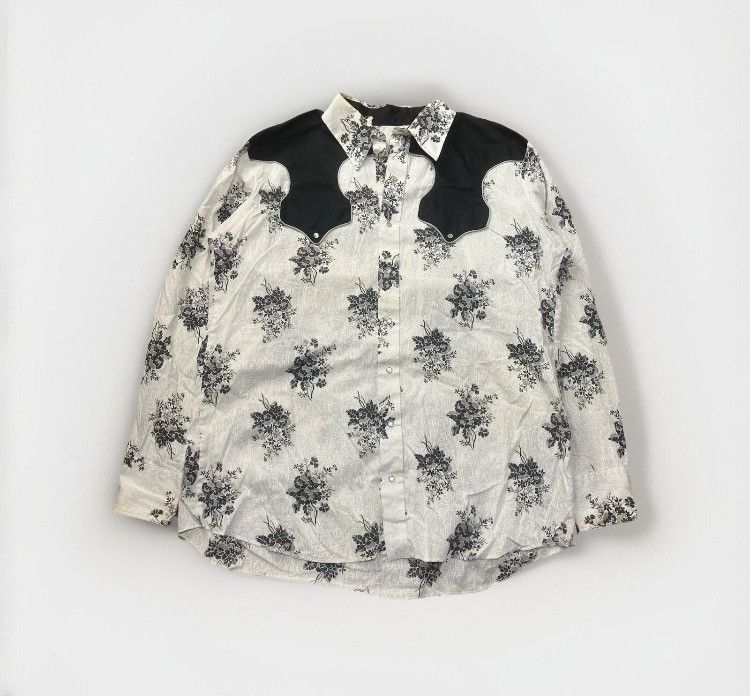 Vintage × Wrangler Vintage Western Snap Shirt Floral Print Rockabilly Size US XXL / EU 58 / 5 - 1 Thumbnail