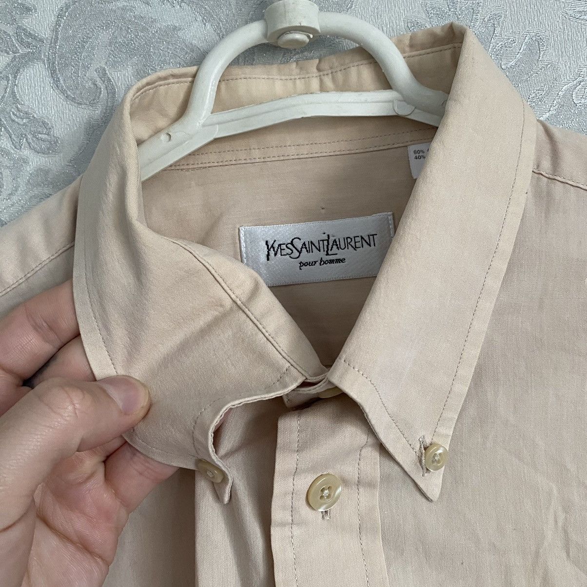 Yves Saint Laurent Vintage Yves Saint Laurent Shirt Button Up Small Logo Size US M / EU 48-50 / 2 - 7 Thumbnail