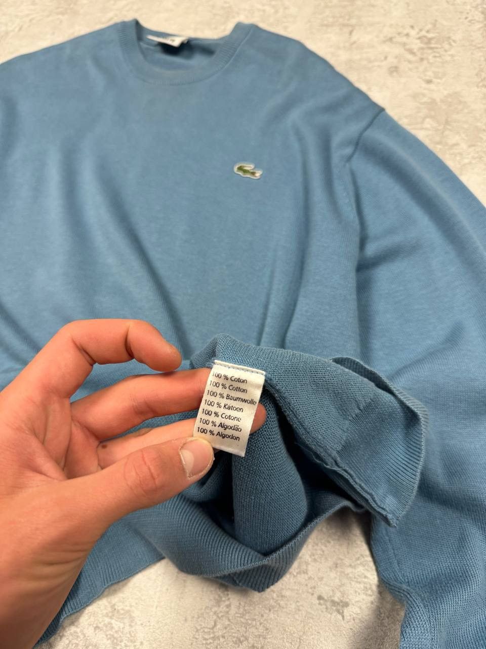 Lacoste Vintage Lacoste y2k Blue Sweater Size 5 Size US L / EU 52-54 / 3 - 11 Thumbnail
