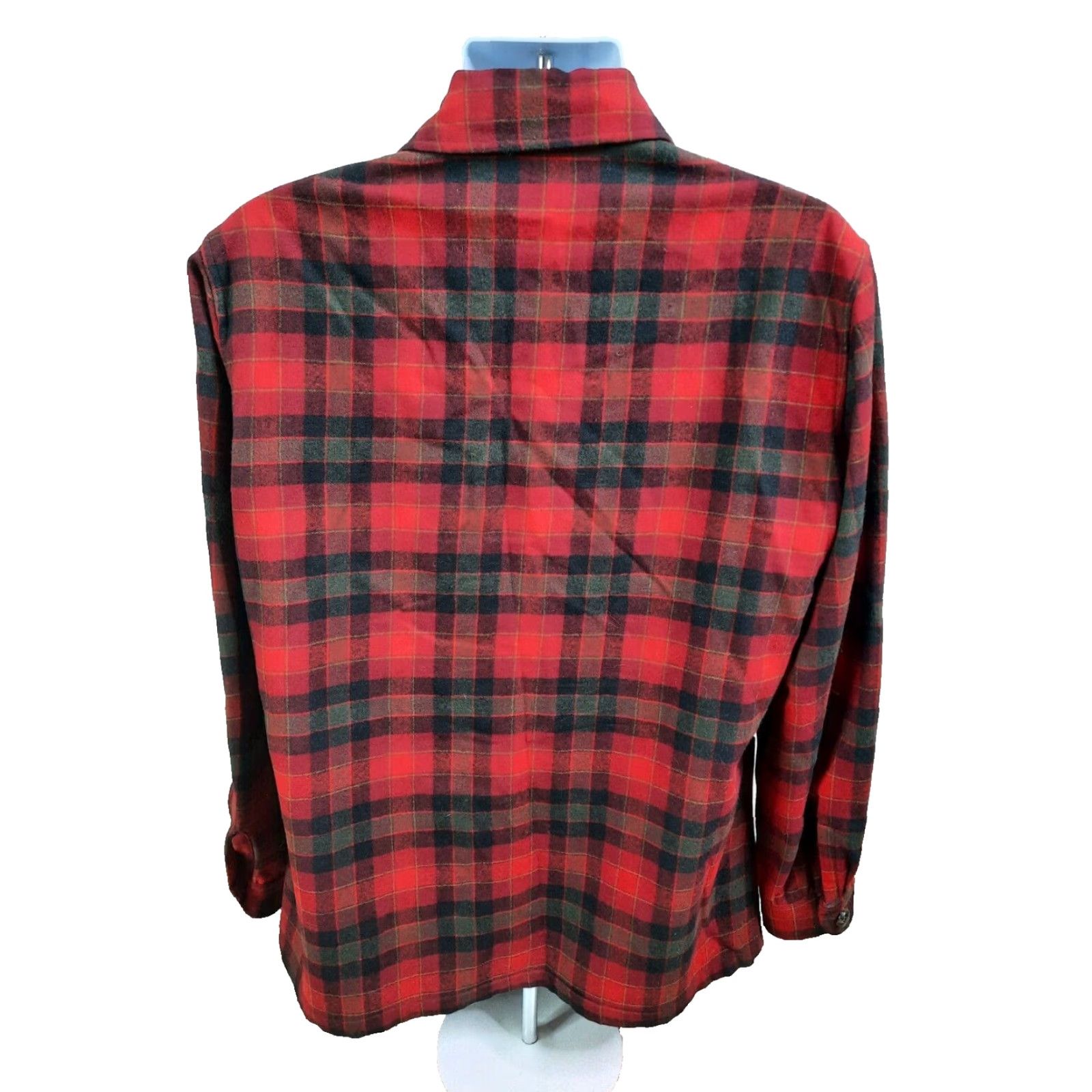 Pendleton VINTAGE Pendleton Wool Plaid Jacket Shirt M Red Lightweight USA Outdoors Mens Size US M / EU 48-50 / 2 - 6 Thumbnail