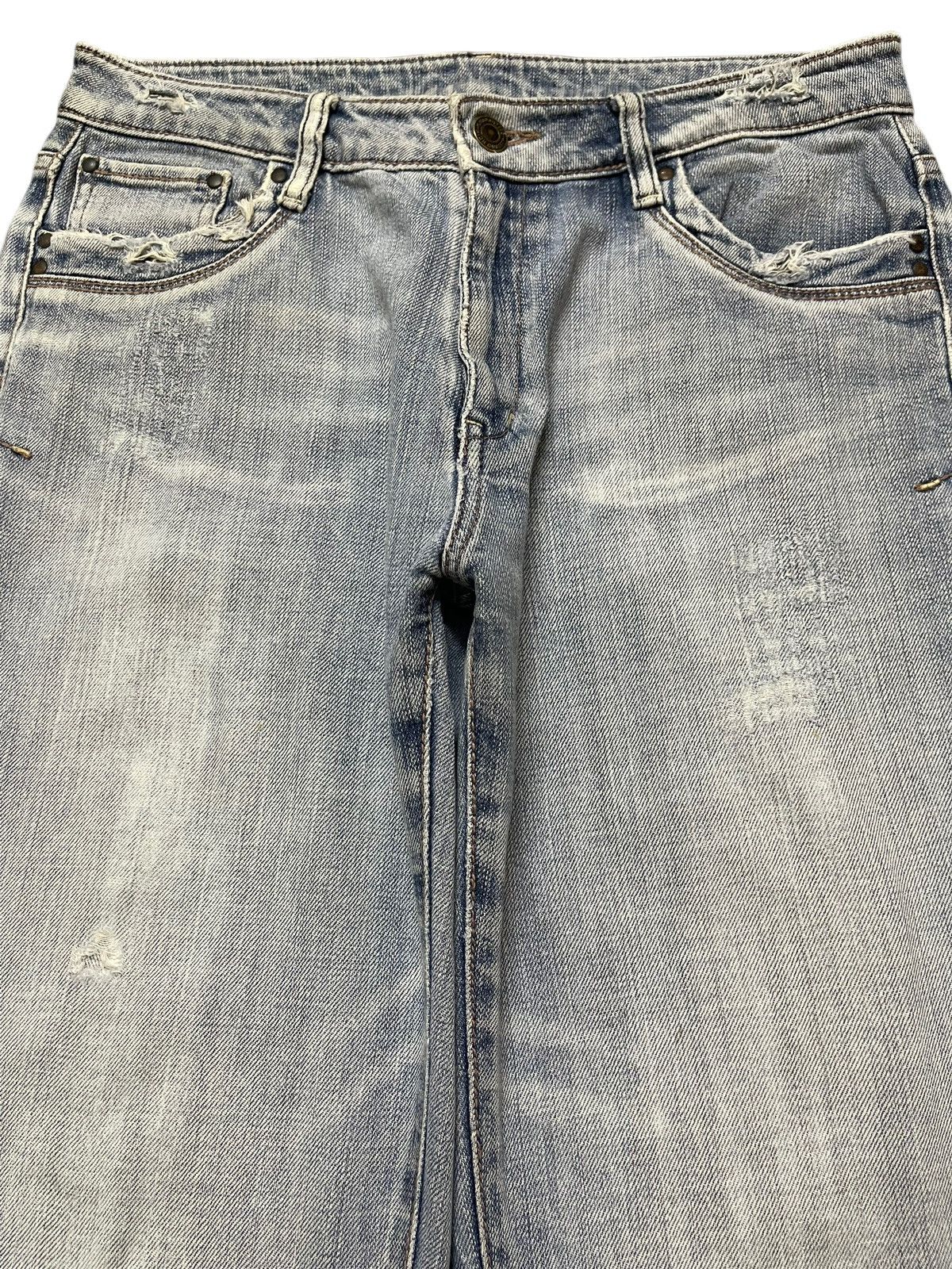 Hysteric Glamour Vintage Japanese Brand Faded Wash Style Wide Leg Jeans Size US 30 / EU 46 - 3 Thumbnail