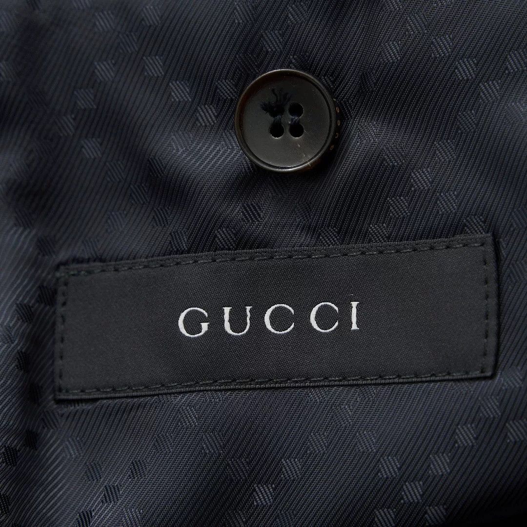 Gucci Gucci Men's Navy Stripe Suit Size US M / EU 48-50 / 2 - 9 Thumbnail