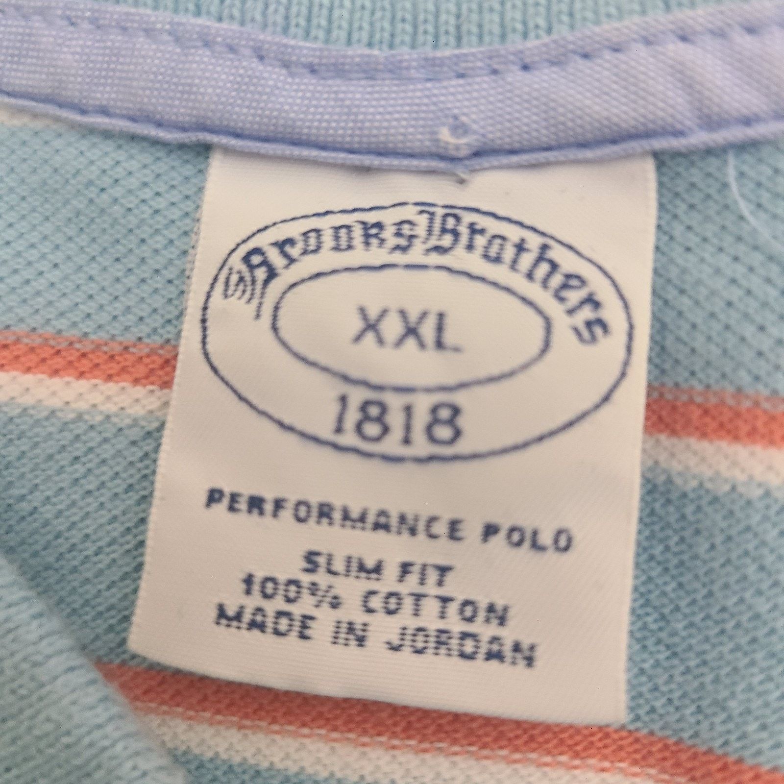 Brooks Brothers Brooks Brothers Pique Mens 2X-Large Polo Shirt Slim Fit Size US XXL / EU 58 / 5 - 2 Thumbnail