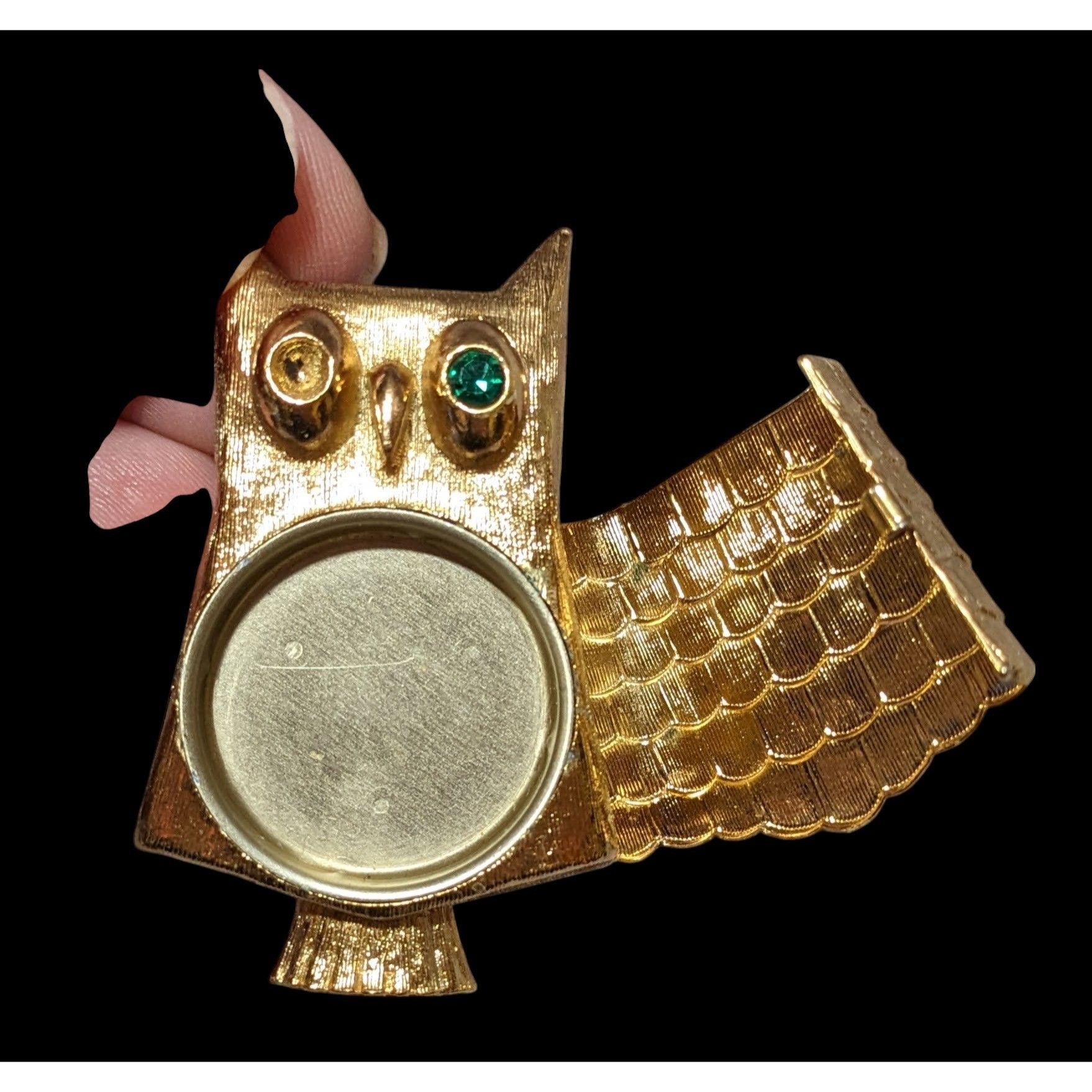 Other Vintage Avon Owl Gold Tone Solid Perfume Holder Size ONE SIZE - 5 Thumbnail