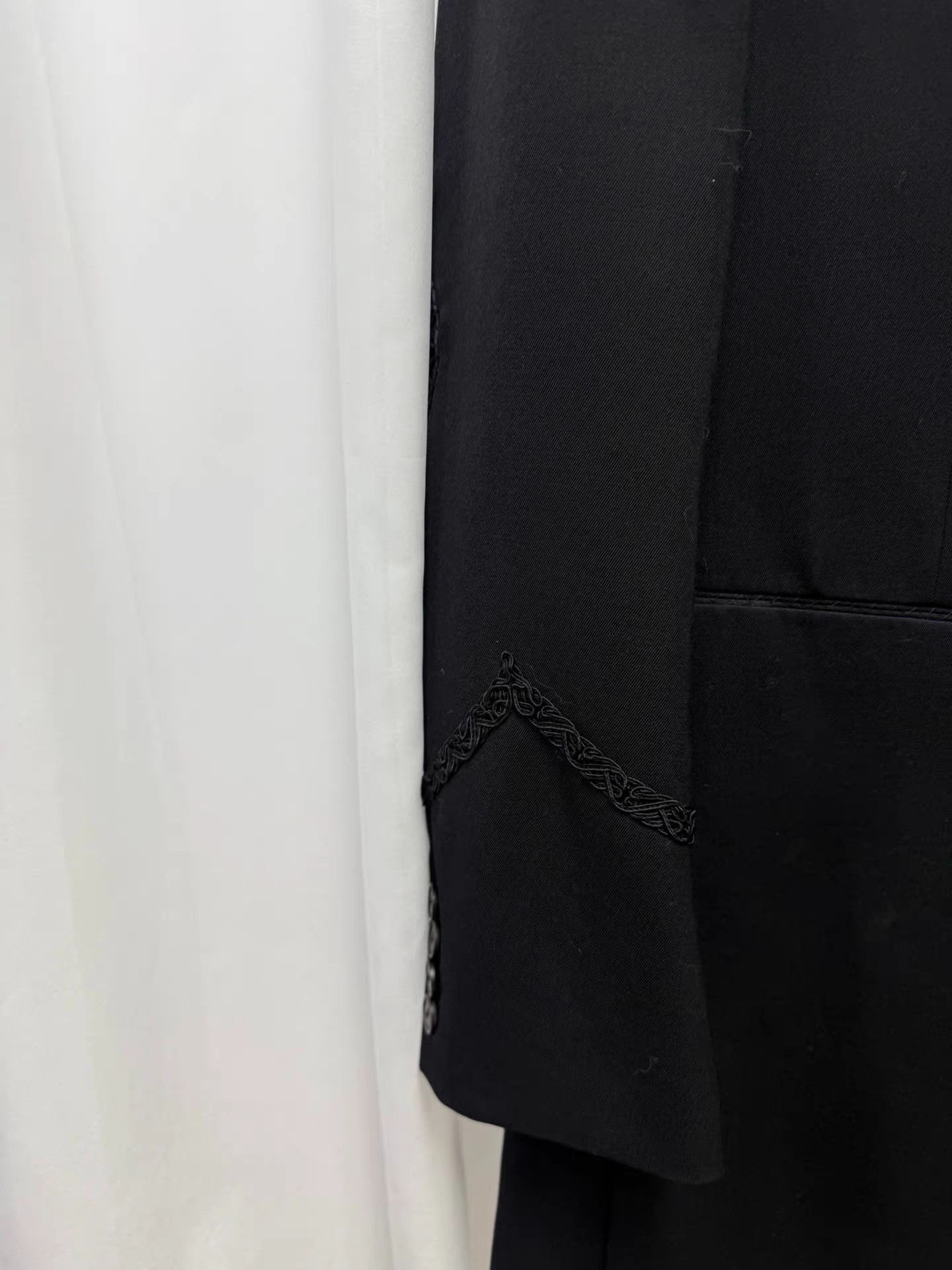 Number (N)ine Number (N)ine 06AW NOIR Velvet Hand-Knit Coat K20 Size US XL / EU 56 / 4 - 5 Thumbnail