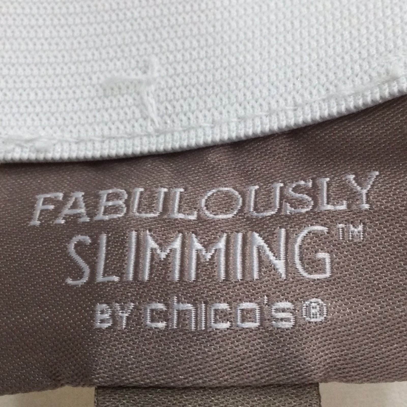 Chicos Fabulously Slimming by Chico's White Ankle Pant Sz 2.5/L/14 Size 36" / US 14 / IT 50 - 7 Thumbnail