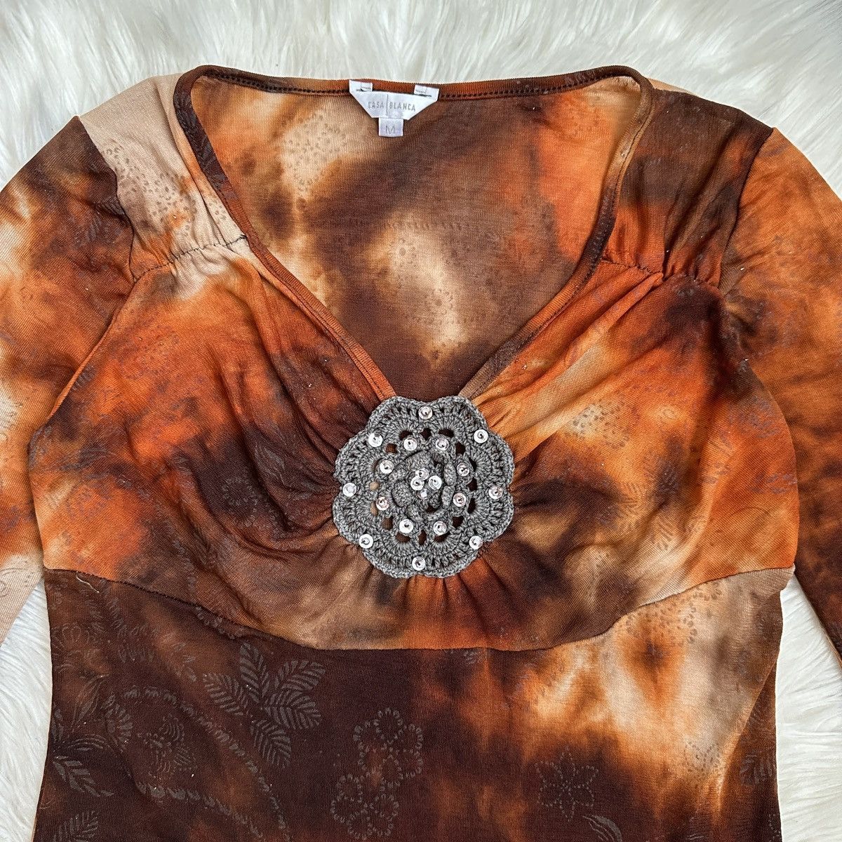 Casablanca Casablanka blouse vintage rare 🔥 Size M / US 6-8 / IT 42-44 - 2 Thumbnail
