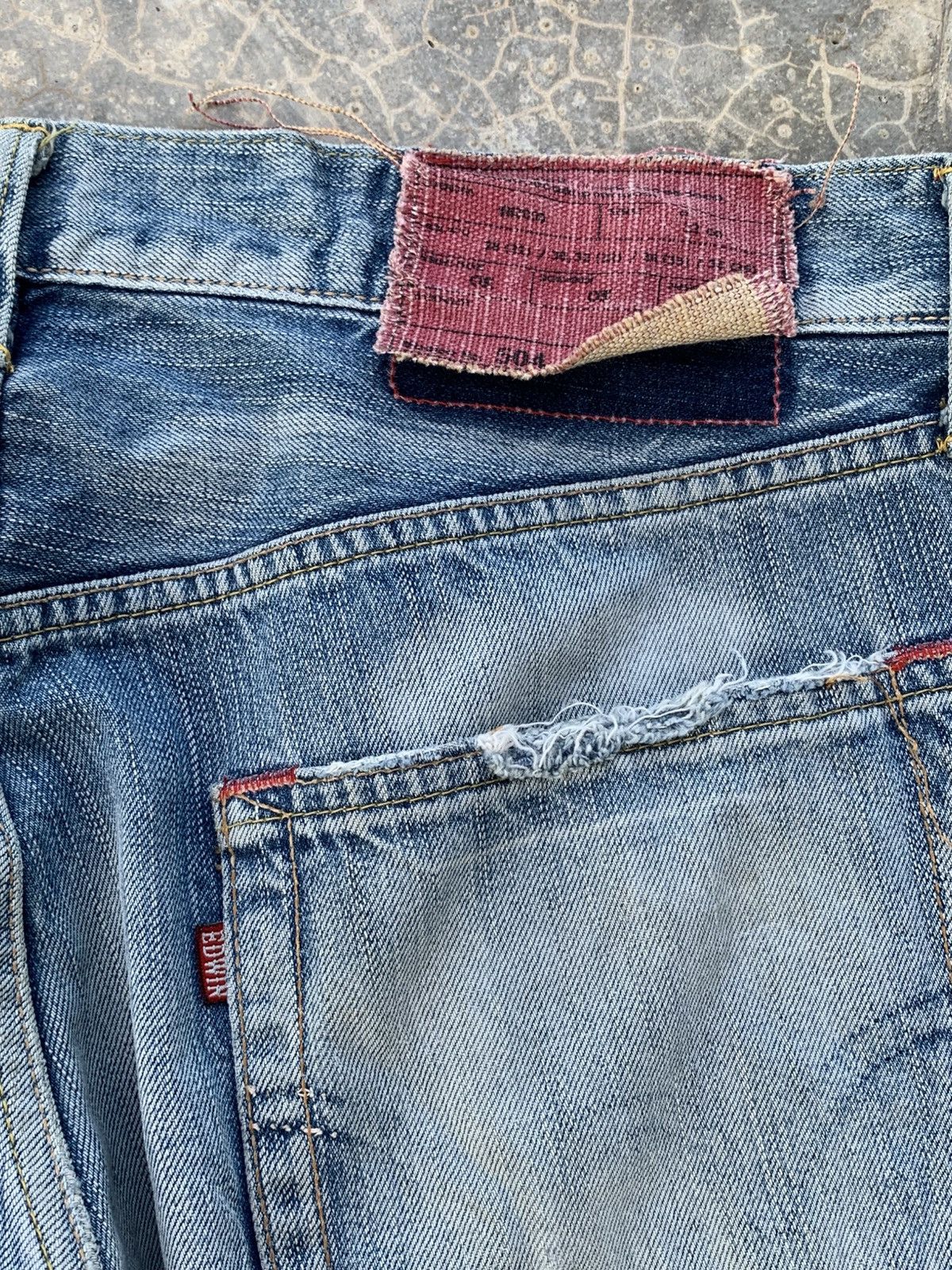 Edwin vintage edwin 504 blue jeans faded japan Size US 33 - 11 Thumbnail