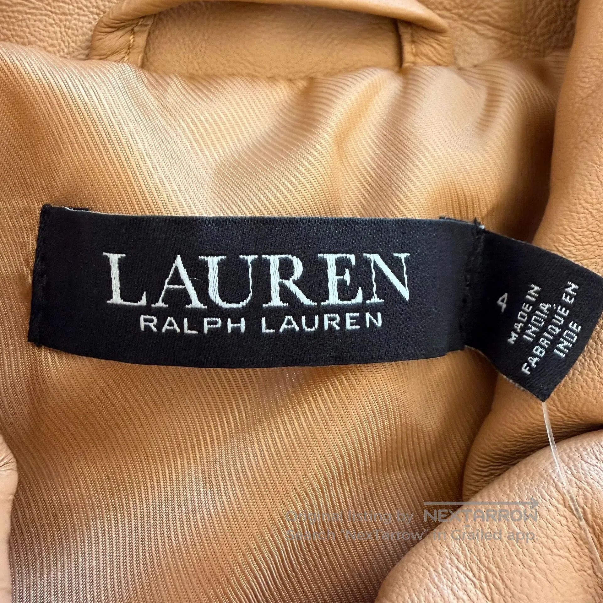 RRL Ralph Lauren Vintage Lambskin Outdoor Jacket for Women. Size XL / US 12-14 / IT 48-50 - 3 Thumbnail